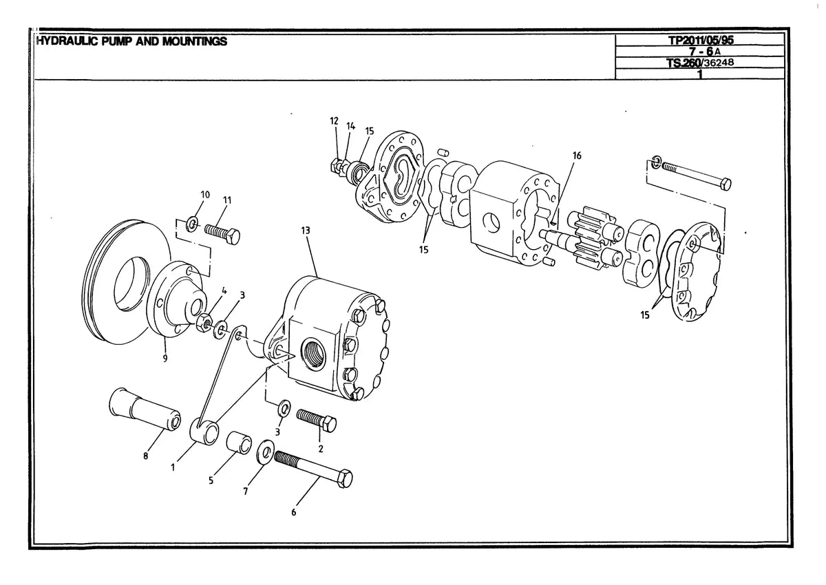 Matbro Manipulador Telescopico TS260 — manipulador, vista explodida 2