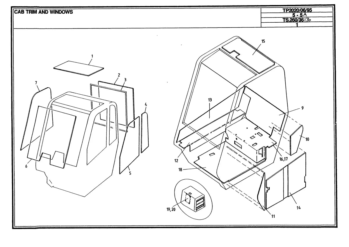 Matbro Manipulador Telescopico TS260 — manipulador, vista explodida 3