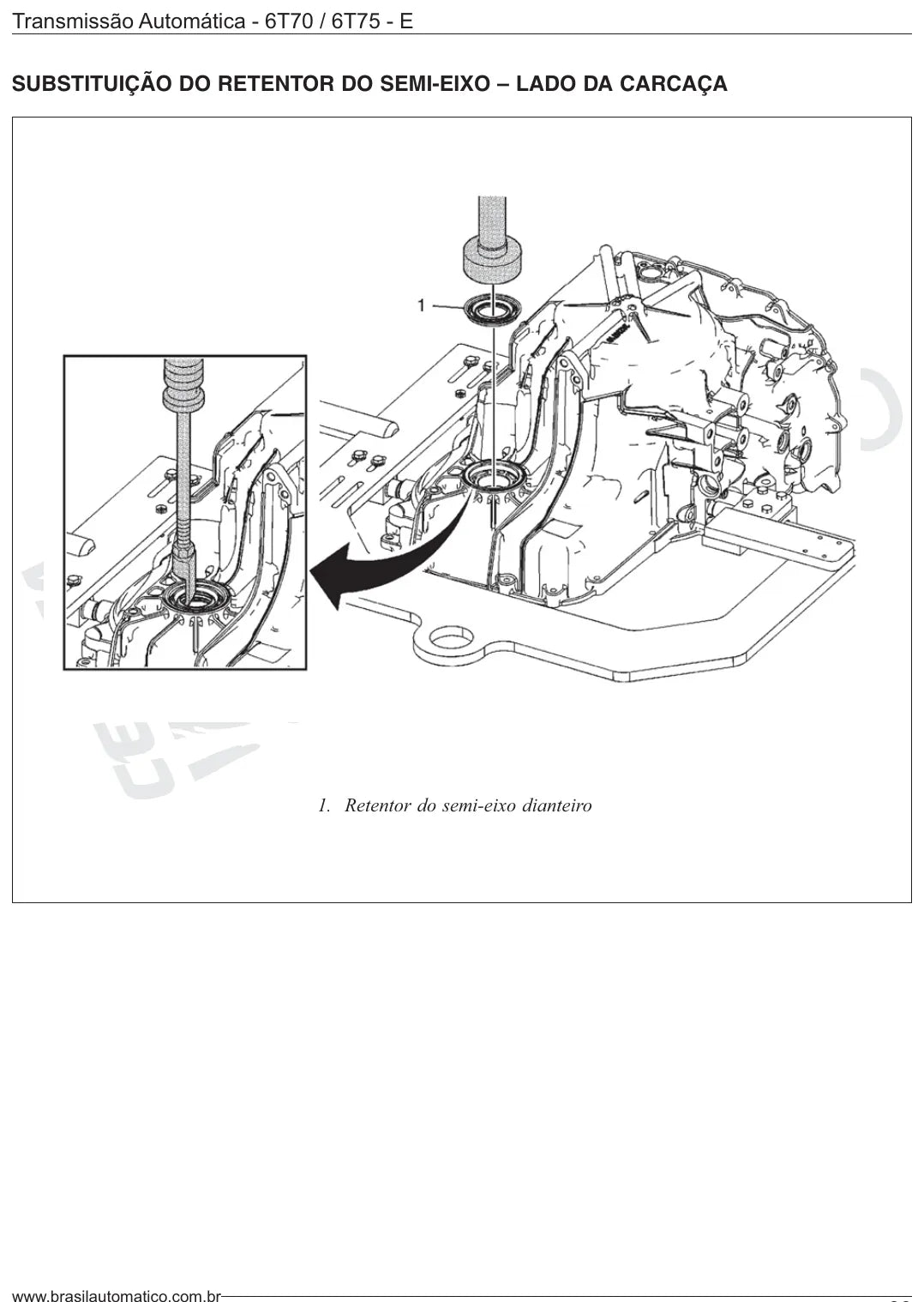 Manual de Reparação Câmbio Automático GM 6T70 6T75 Captiva — página interna 1 do PDF (Manual de Reparação)