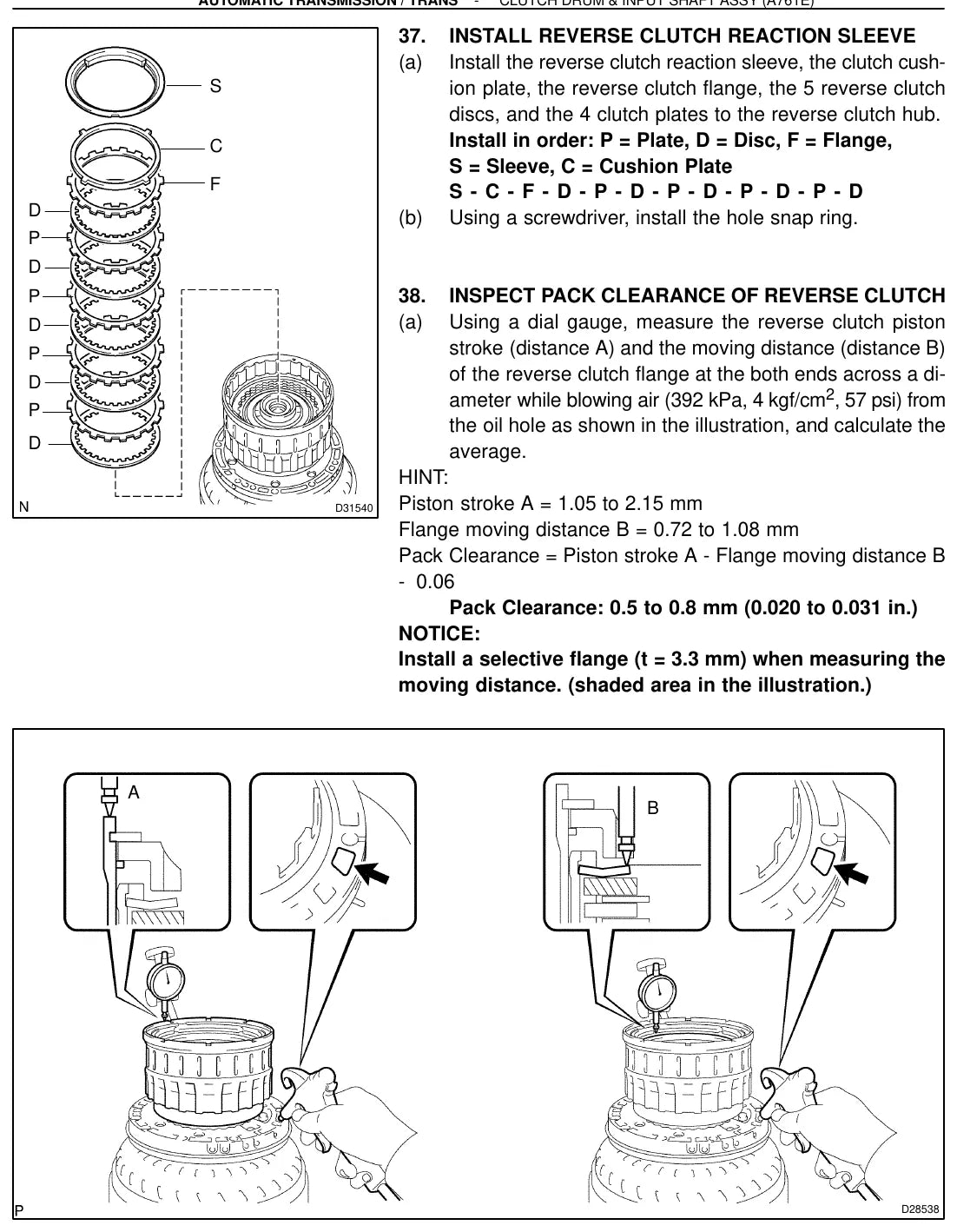 Manual de Reparação Câmbio Automático Toyota Lexus A761E (Inglês) — página interna 1 do PDF (Manual de Reparação)