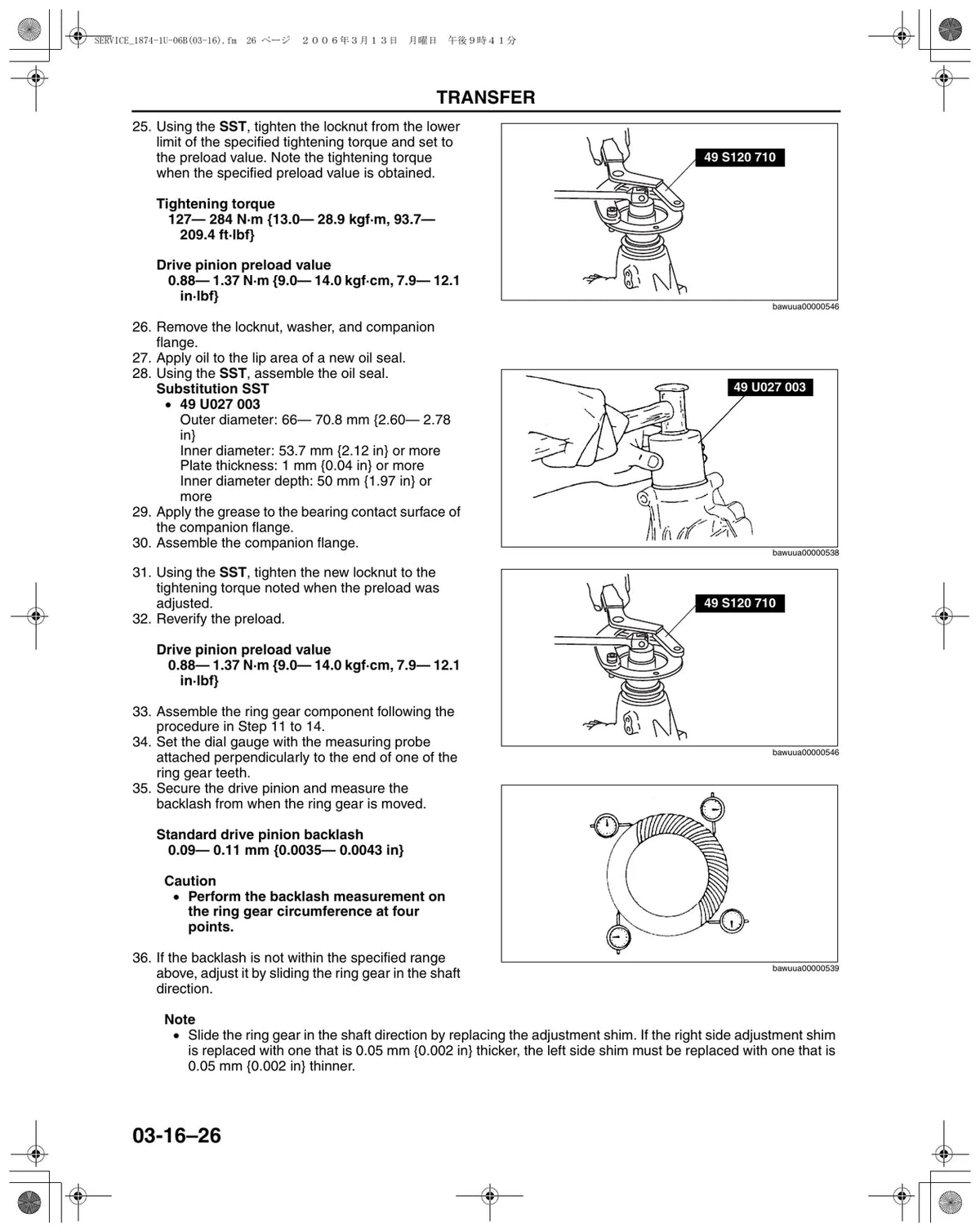 Aisin AW6A-EL / AW6AX-EL / TF-81SC — figura técnica 2