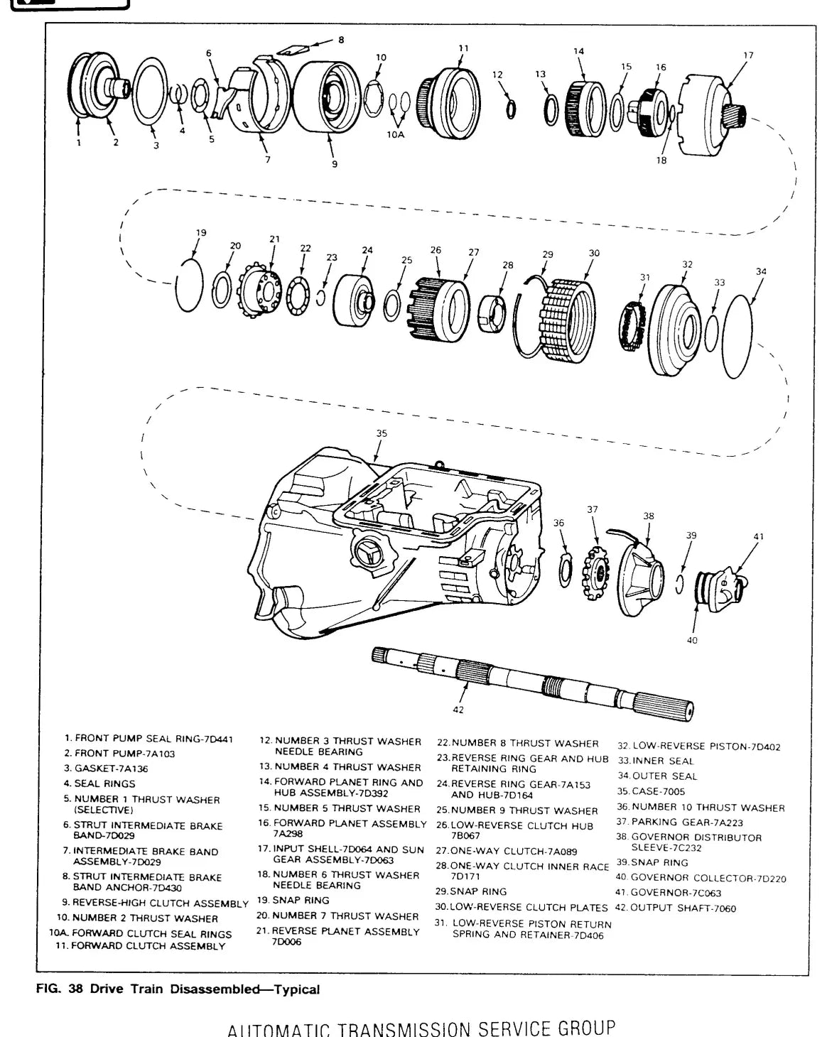 Manual de Serviço Câmbio Automático Ford C6 (Inglês) — página interna 2 do PDF (Manual de Serviço)