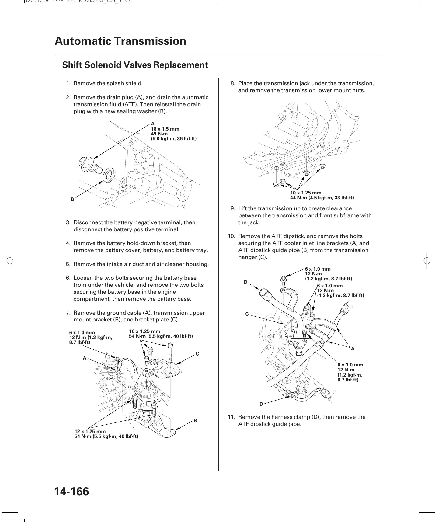 Manual de Serviço Câmbio Automático Honda Accord BCLA MCLA 2003-2007 (Inglês) — página interna 2 do PDF (Manual de Serviço)