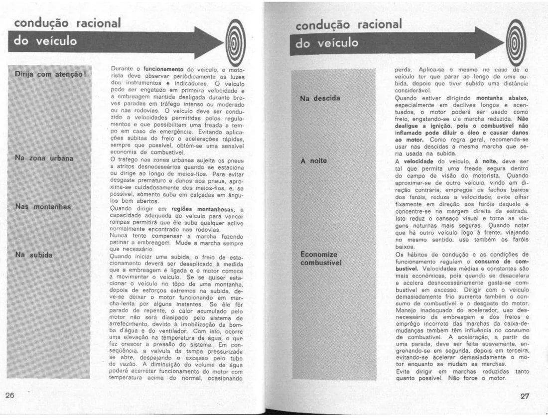 Página interna 3 — Manual do Proprietário Chevrolet Opala 1970