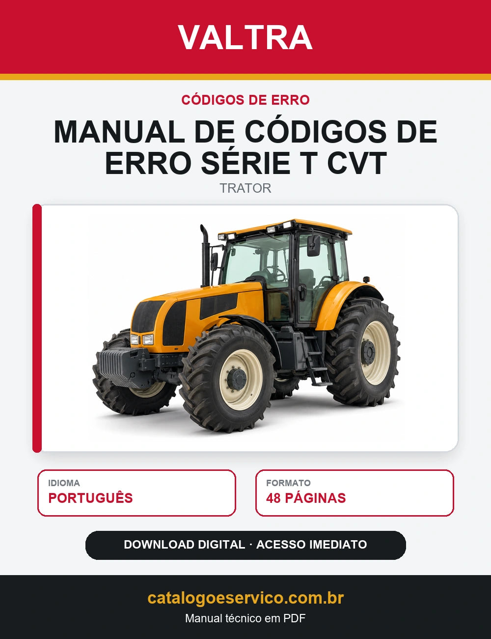Manual De Códigos De Erro Valtra Série T Cvt