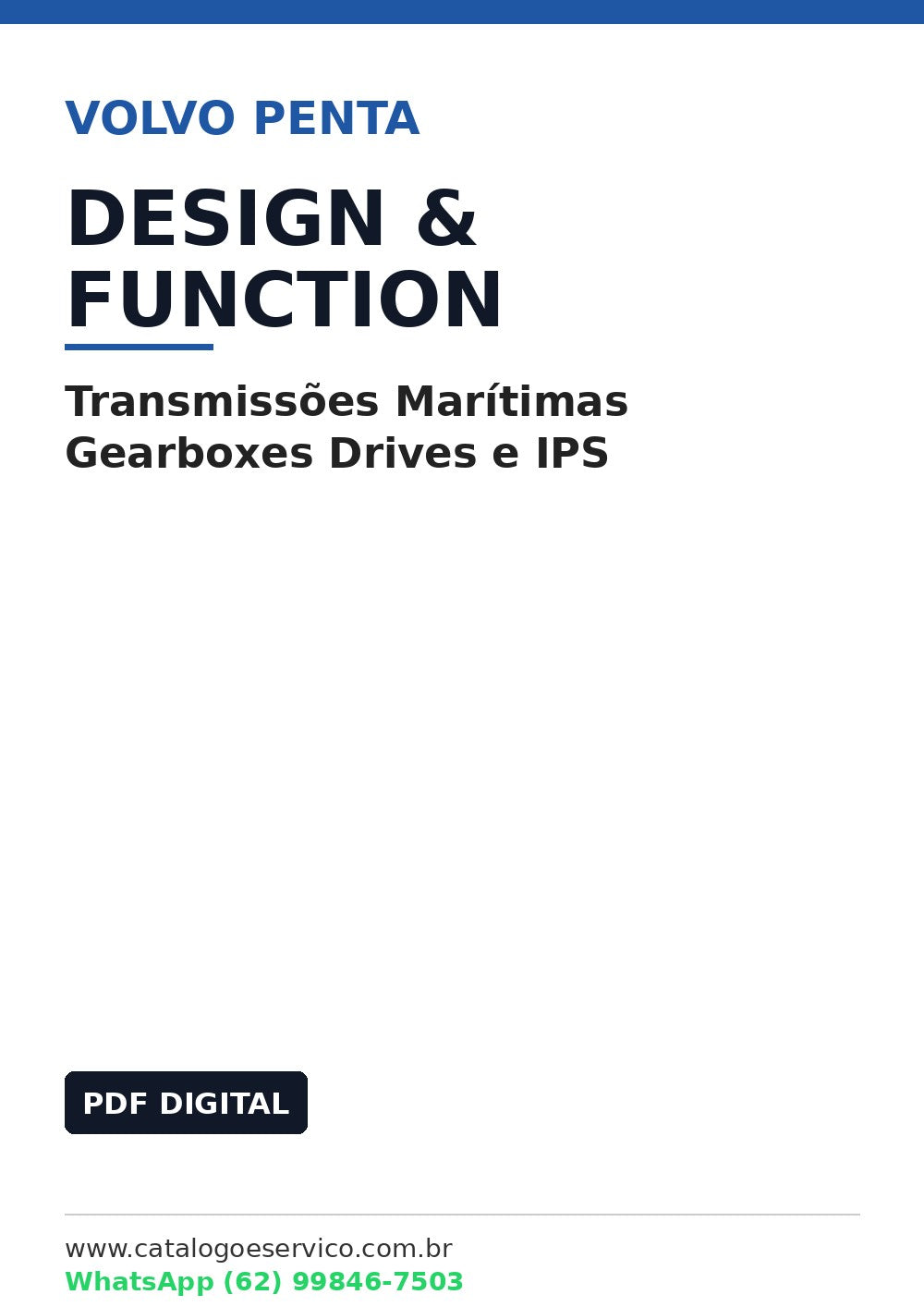 Manual de Design e Função Volvo Penta Transmissões Marítimas Gearboxes Drives e IPS