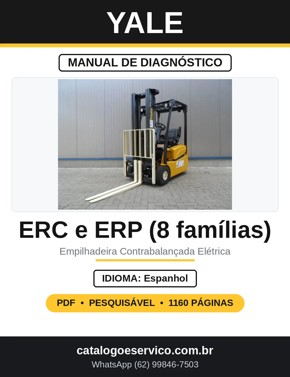 Manual de Diagnóstico Yale ERP15-20VT e ERC22-35VG — capa