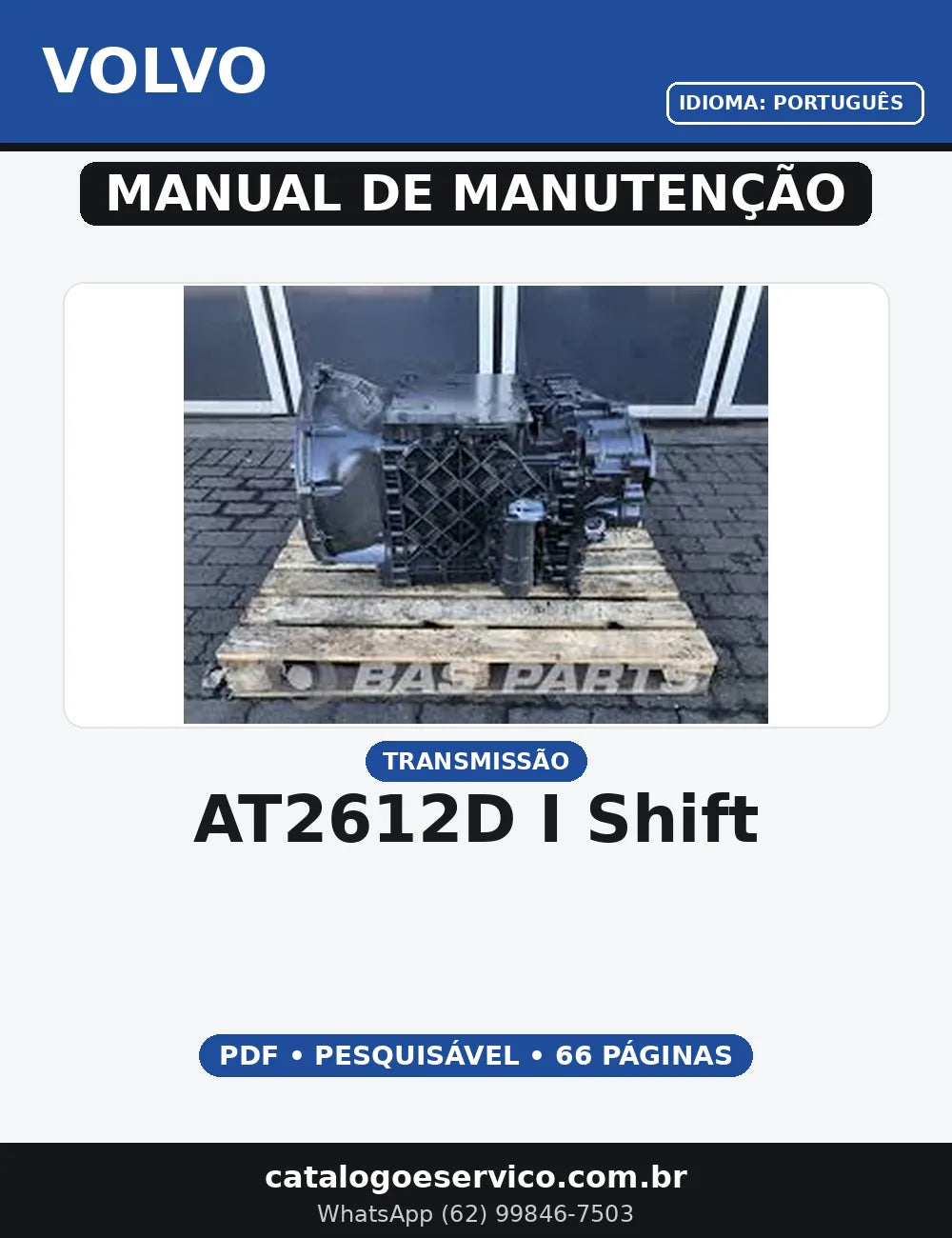 MANUAL DE MANUTENÇÃO CAIXA DE CAMBIO AT2612D I SHIFT — capa do manual de serviço