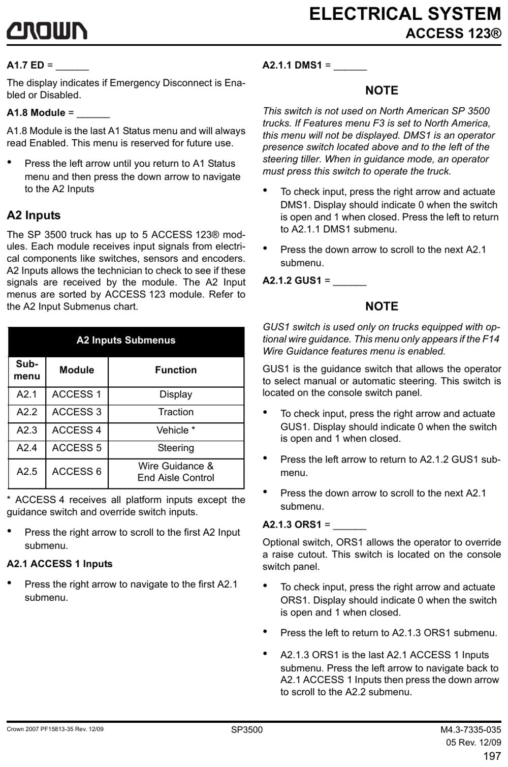 Crown SP3500 — página 2