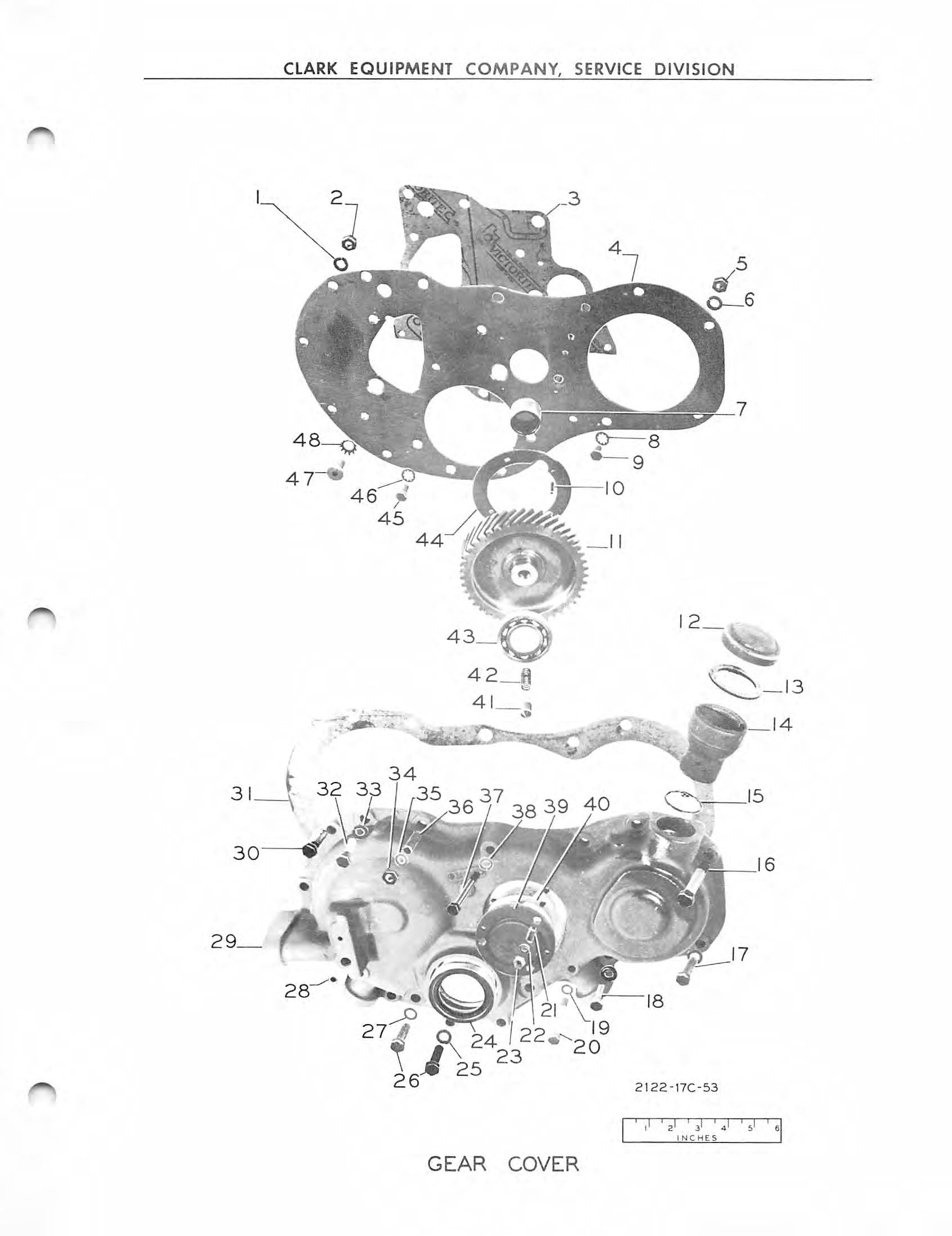 Manual de Manutenção e Peças Carregador de Vagão Clark Dynatork Gas Carloader "D" (Book 8D) - página interna
