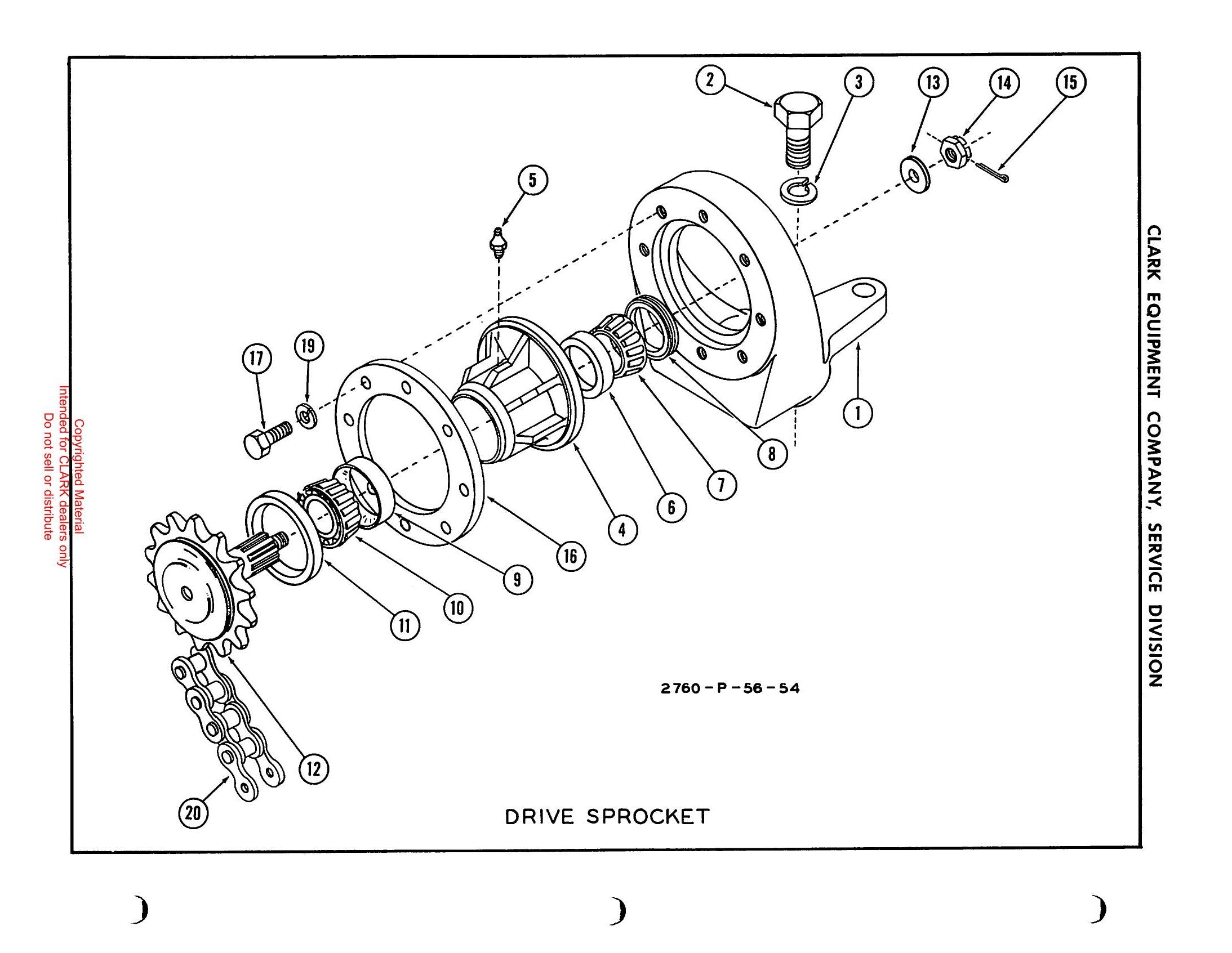 Manual de Manutenção e Peças Carregador de Vagão Clark Government Series 100 Straddle Carrier (marca de chassi 'ROSS') - página interna