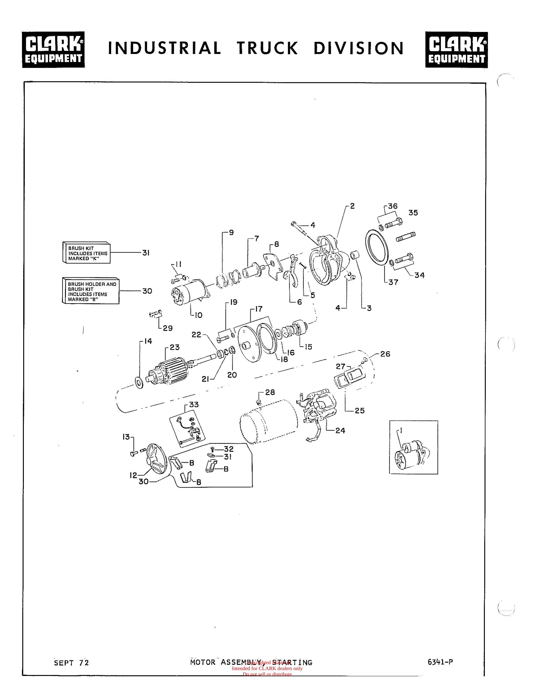 Manual de Manutenção e Peças Empilhadeira Clark C 500-60 (Truck, Lift, Fork, Gasoline Powered, Solid Rubber Tires) - página interna