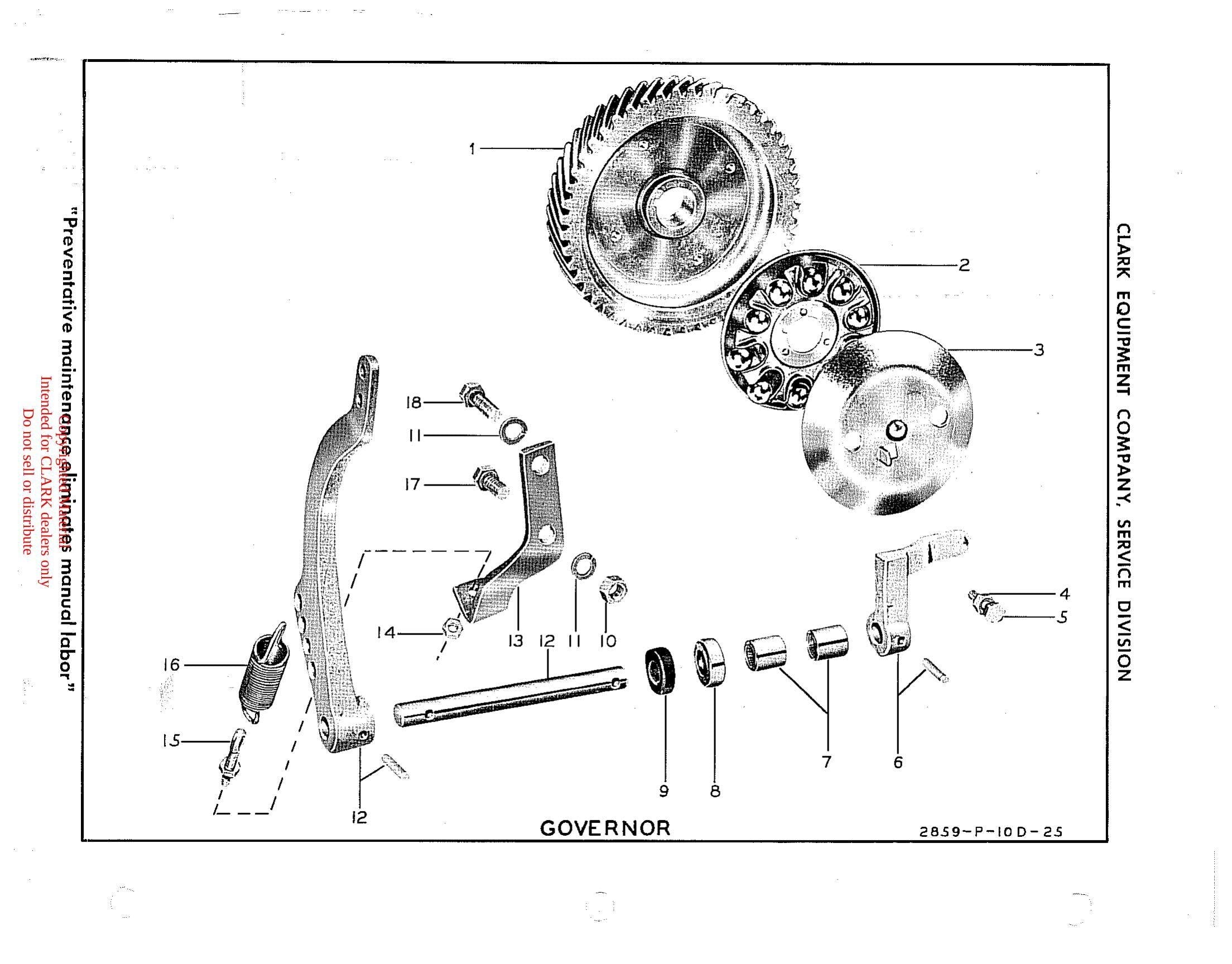 Manual de Manutenção e Peças Empilhadeira Clark Clarklift 40B (Modelos 1641075 / 1641076) - página interna