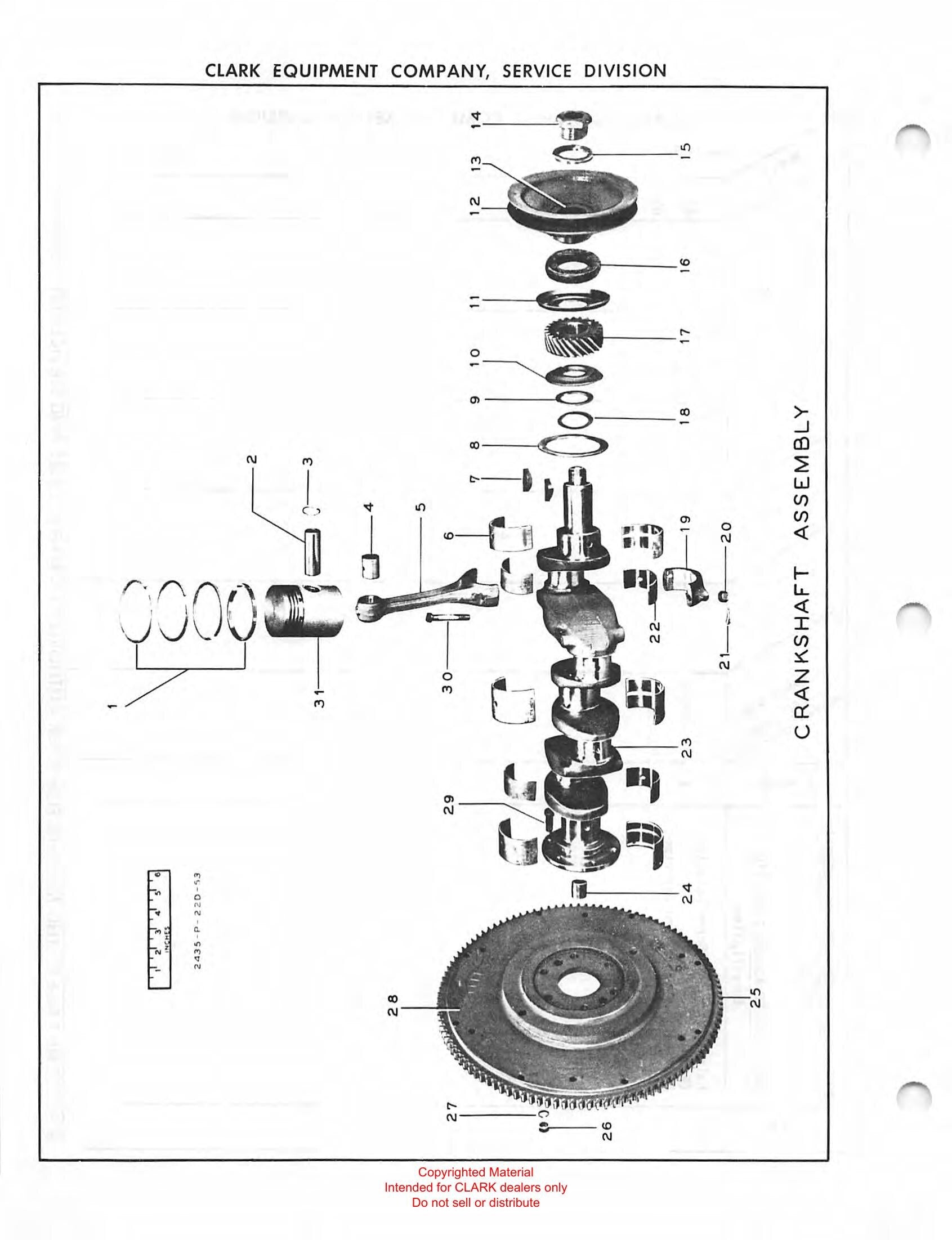 Manual de Manutenção e Peças Empilhadeira Clark CLARKLIFT 50 B (Lot 333) - página interna