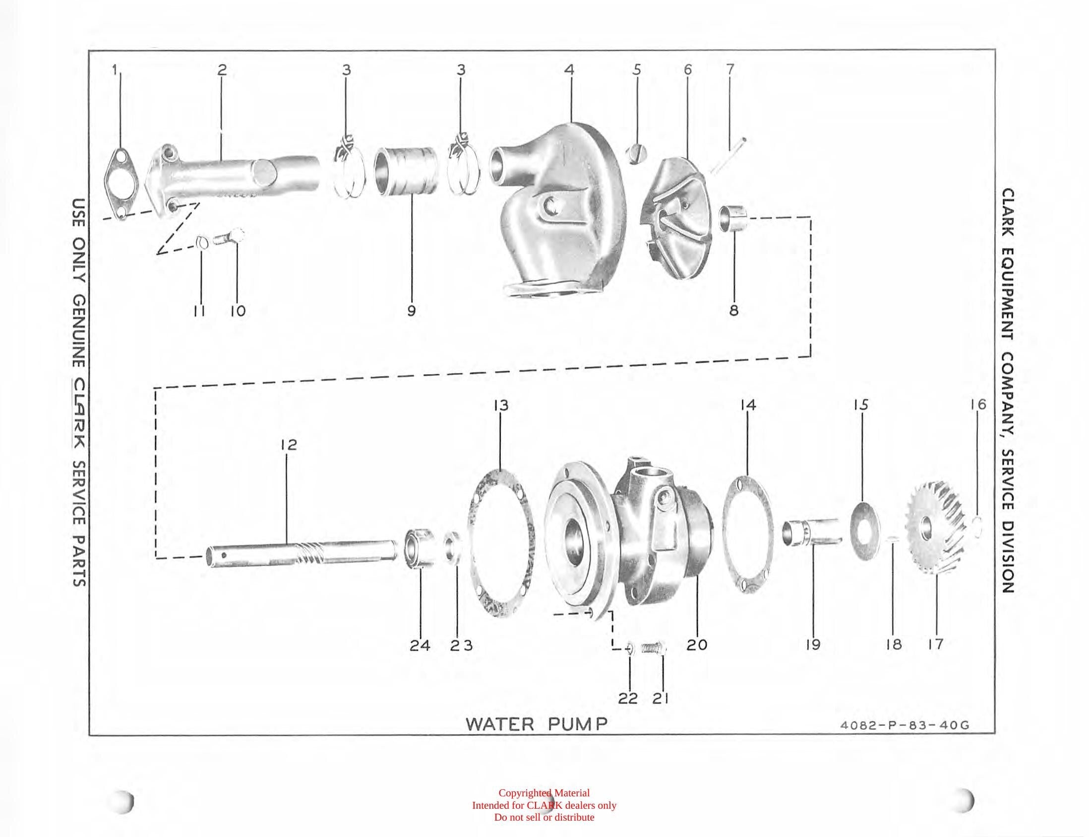 Manual de Manutenção e Peças Empilhadeira Clark Clarklift CY 180s (Lot 208) - página interna
