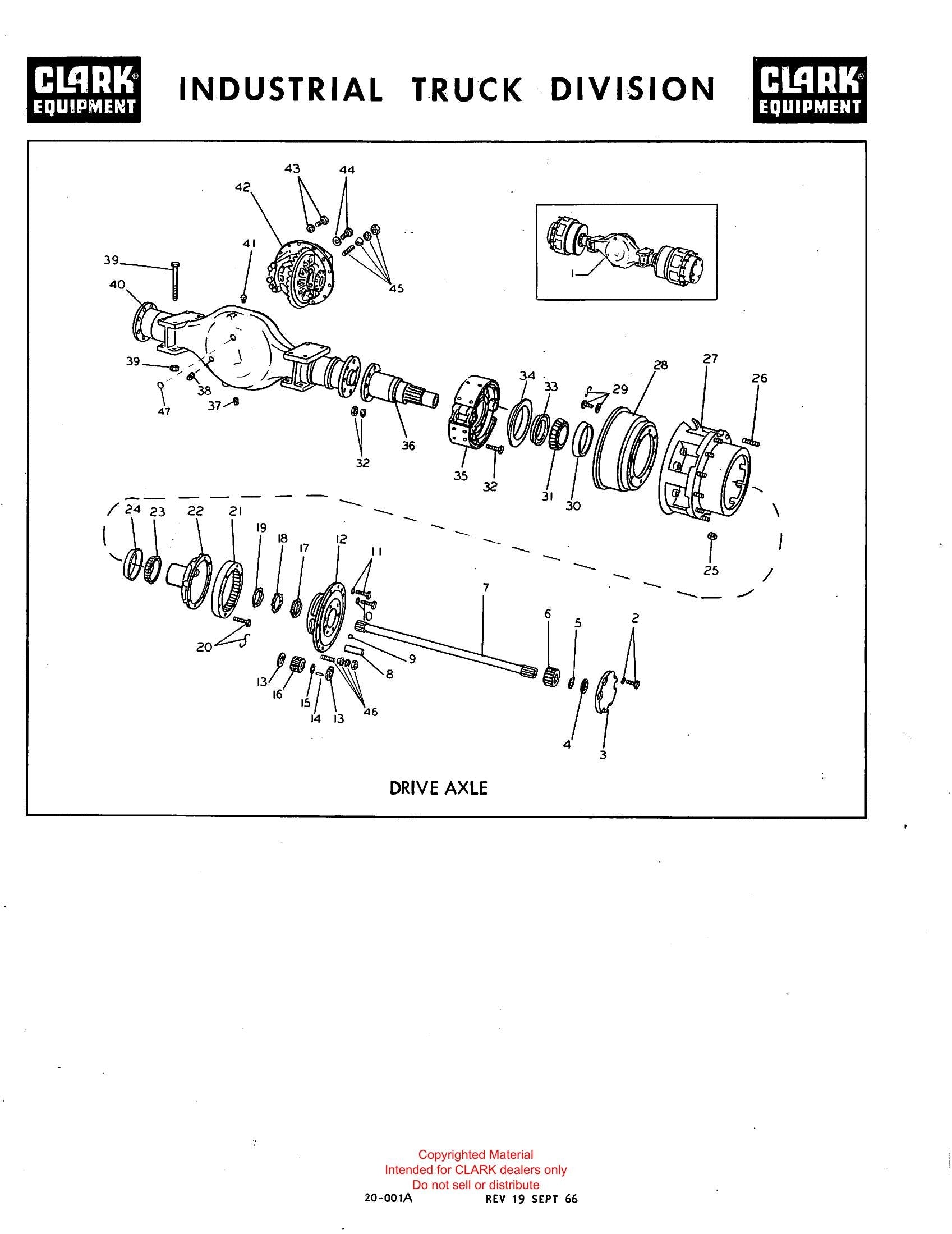 Manual de Manutenção e Peças Empilhadeira Clark Clarklift CY160BD (Model CER-68-353) - página interna