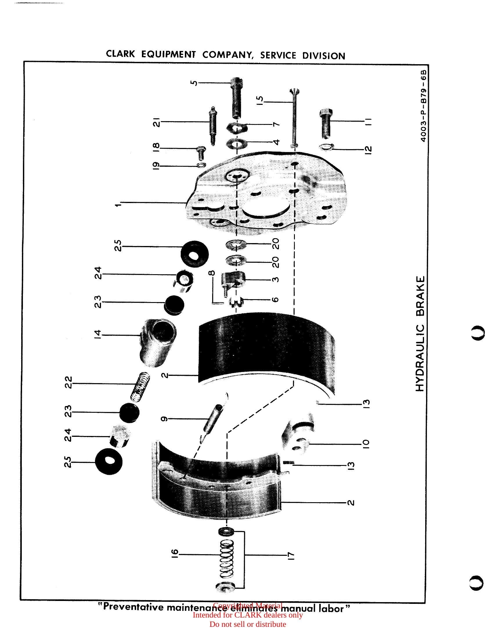 Manual de Manutenção e Peças Empilhadeira Clark Clarklift CY20 (Lot 229) - página interna