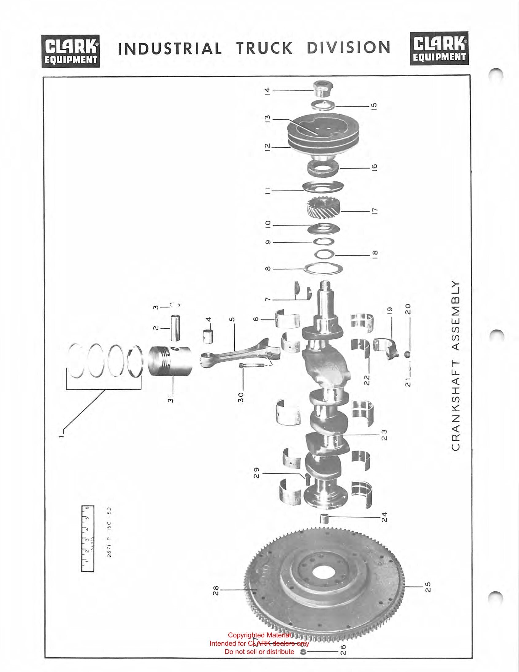 Manual de Manutenção e Peças Empilhadeira Clark Clarklift CY20B (Lot 396) - página interna