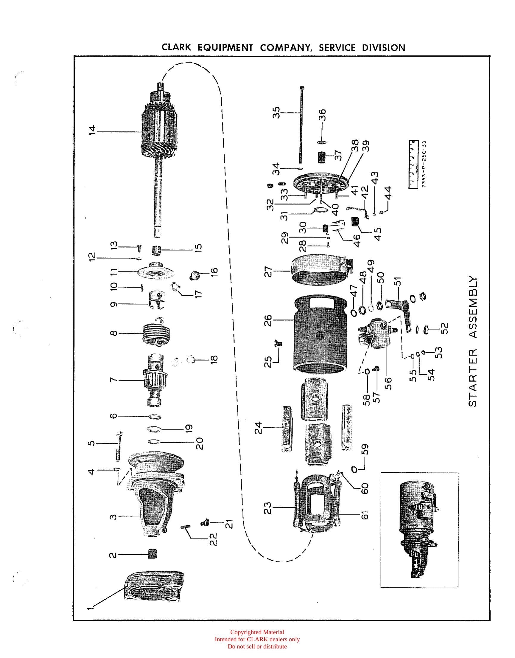 Manual de Manutenção e Peças Empilhadeira Clark Clarklift Model CFY 200 (Lot 251) - página interna