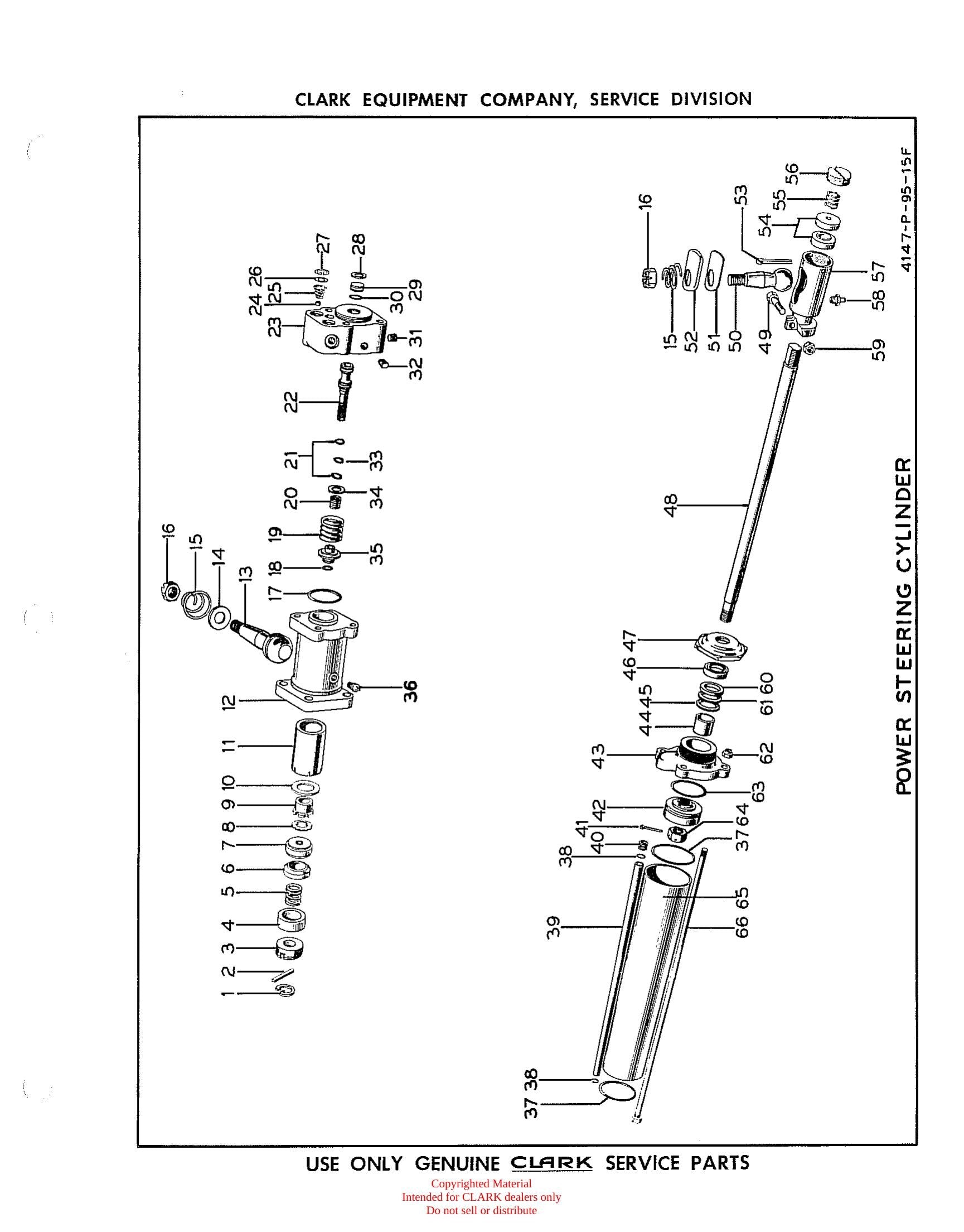 Manual de Manutenção e Peças Empilhadeira Clark Clarklift Model CFY 200 (Lot 251) - página interna
