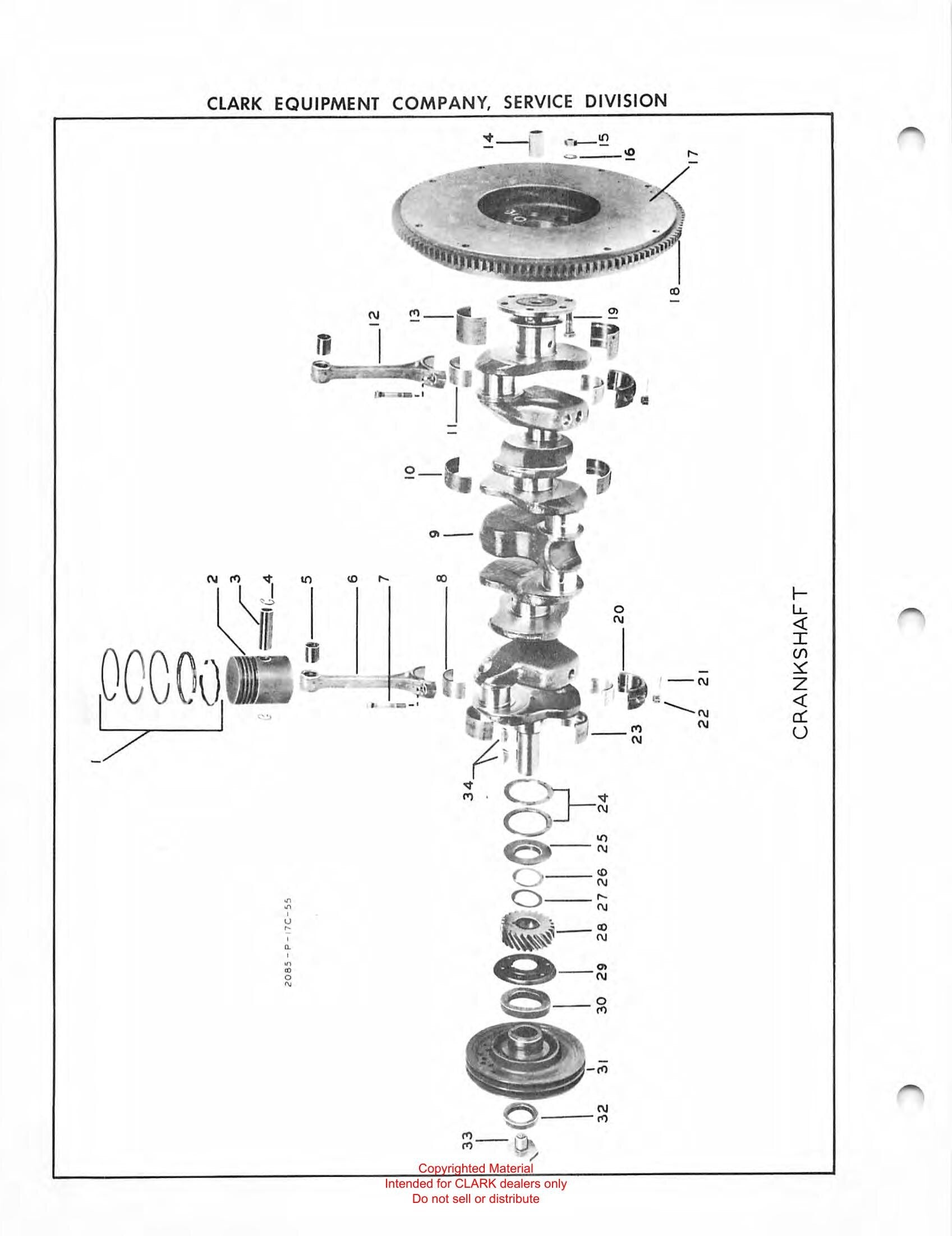 Manual de Manutenção e Peças Empilhadeira Clark Clarklift Ranger 40 (Lot 357) - página interna