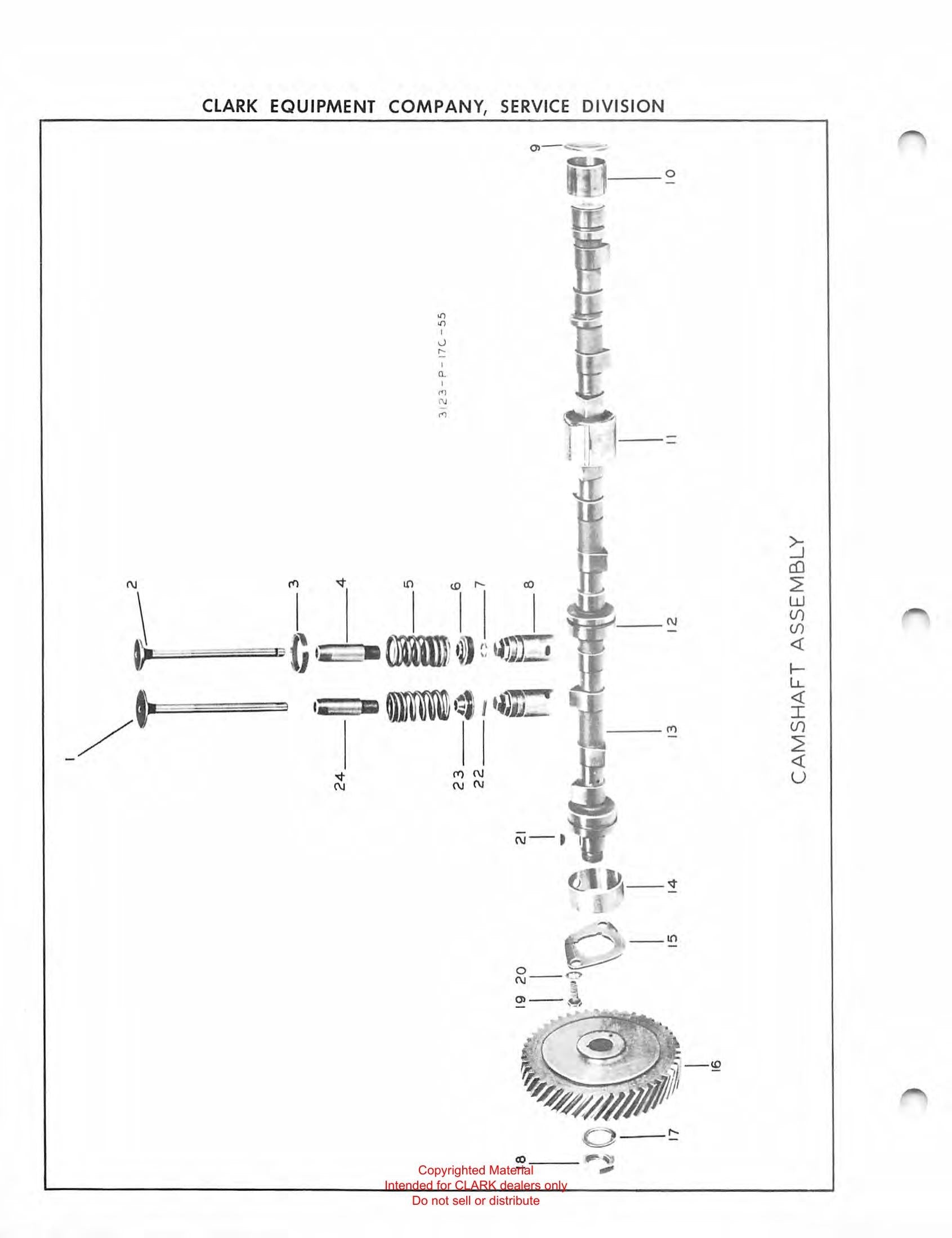 Manual de Manutenção e Peças Empilhadeira Clark CLARKLIFT RANGER 60 (Lot 357) - página interna