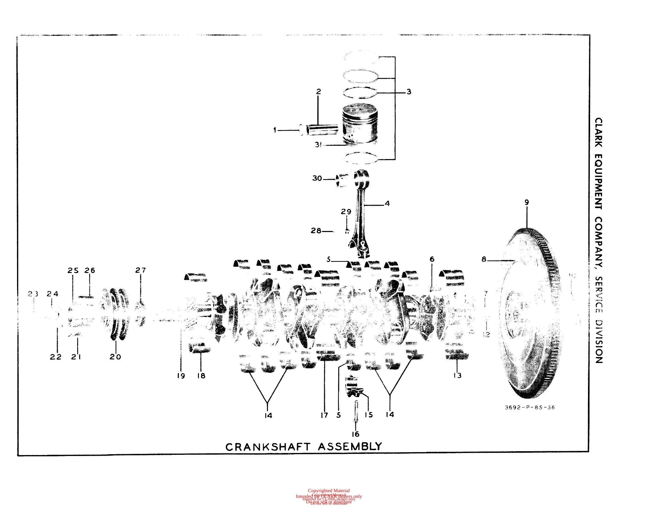 Manual de Manutenção e Peças Empilhadeira Clark CY 350 (Lot 281) - página interna