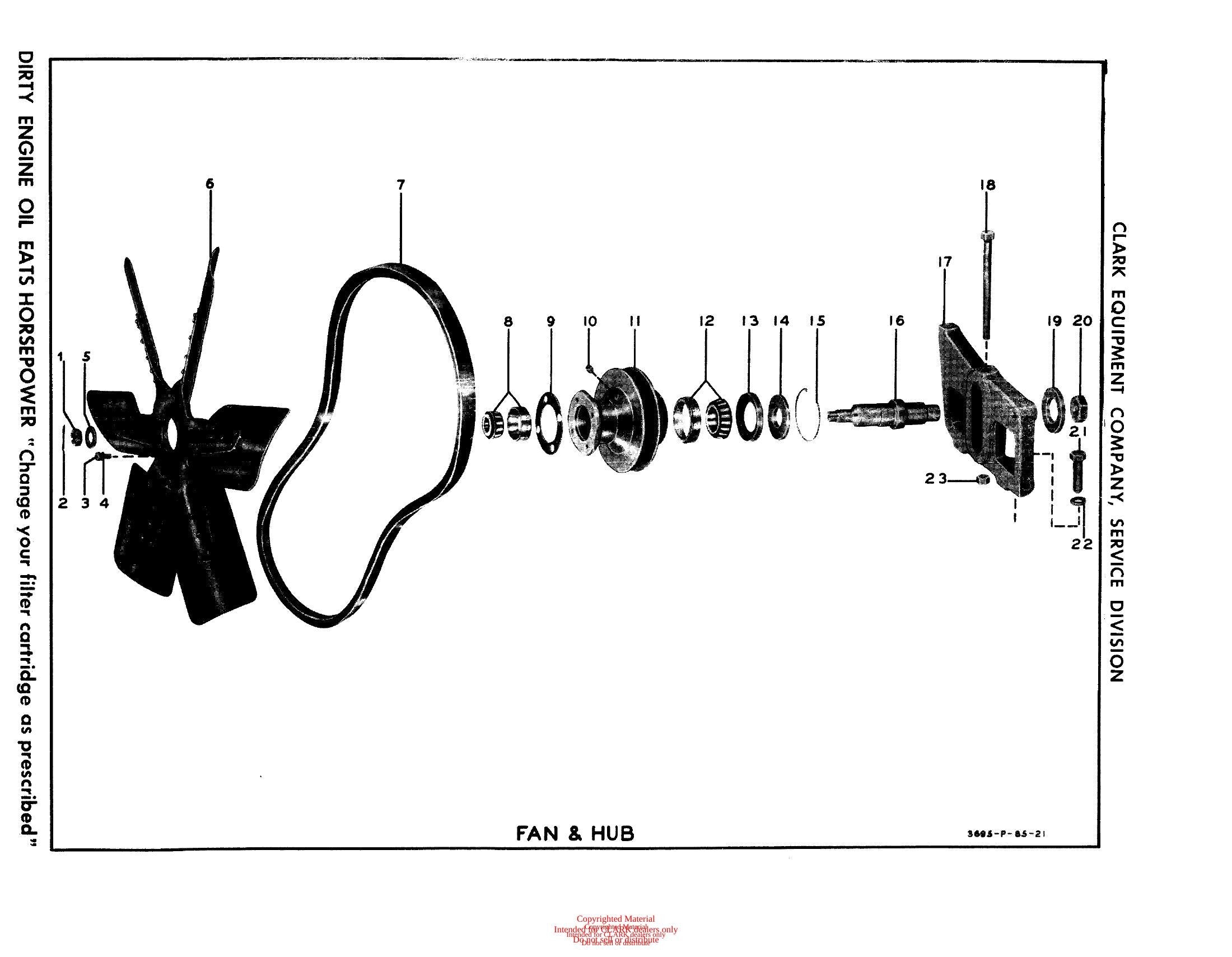 Manual de Manutenção e Peças Empilhadeira Clark CY 350 (Lot 281) - página interna