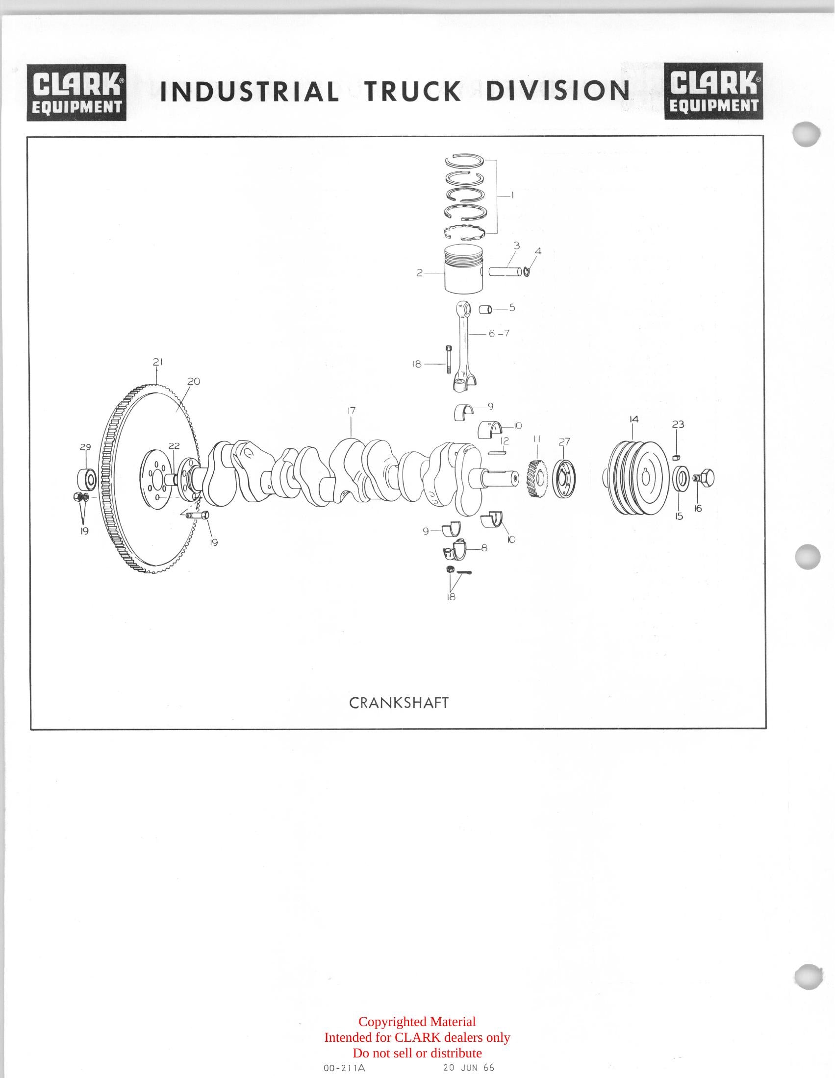 Manual de Manutenção e Peças Empilhadeira Clark CY 60B (Modelo 1701638) - página interna