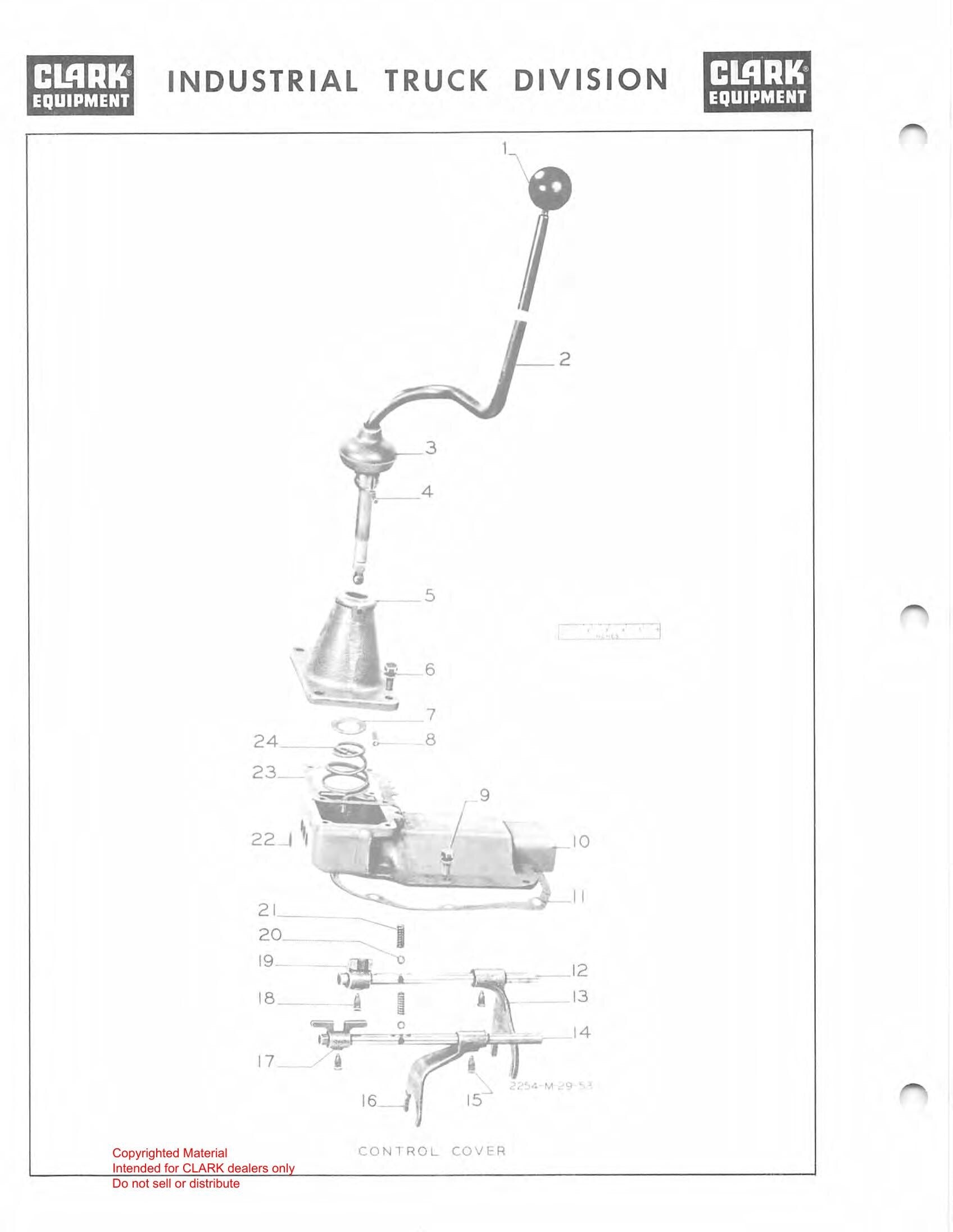 Manual de Manutenção e Peças Empilhadeira Clark Ranger 60 B (Model 1697941) - página interna