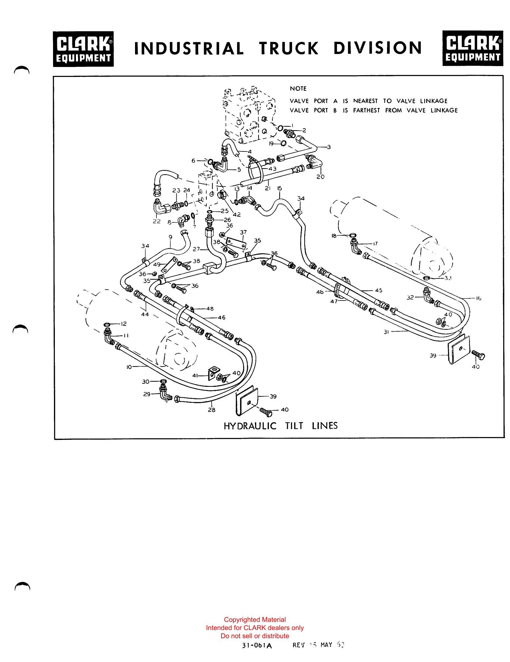 Manual de Manutenção e Peças Empilhadeira Elétrica Clark Clarklift CFY 30B (Lot 432-765) - página interna
