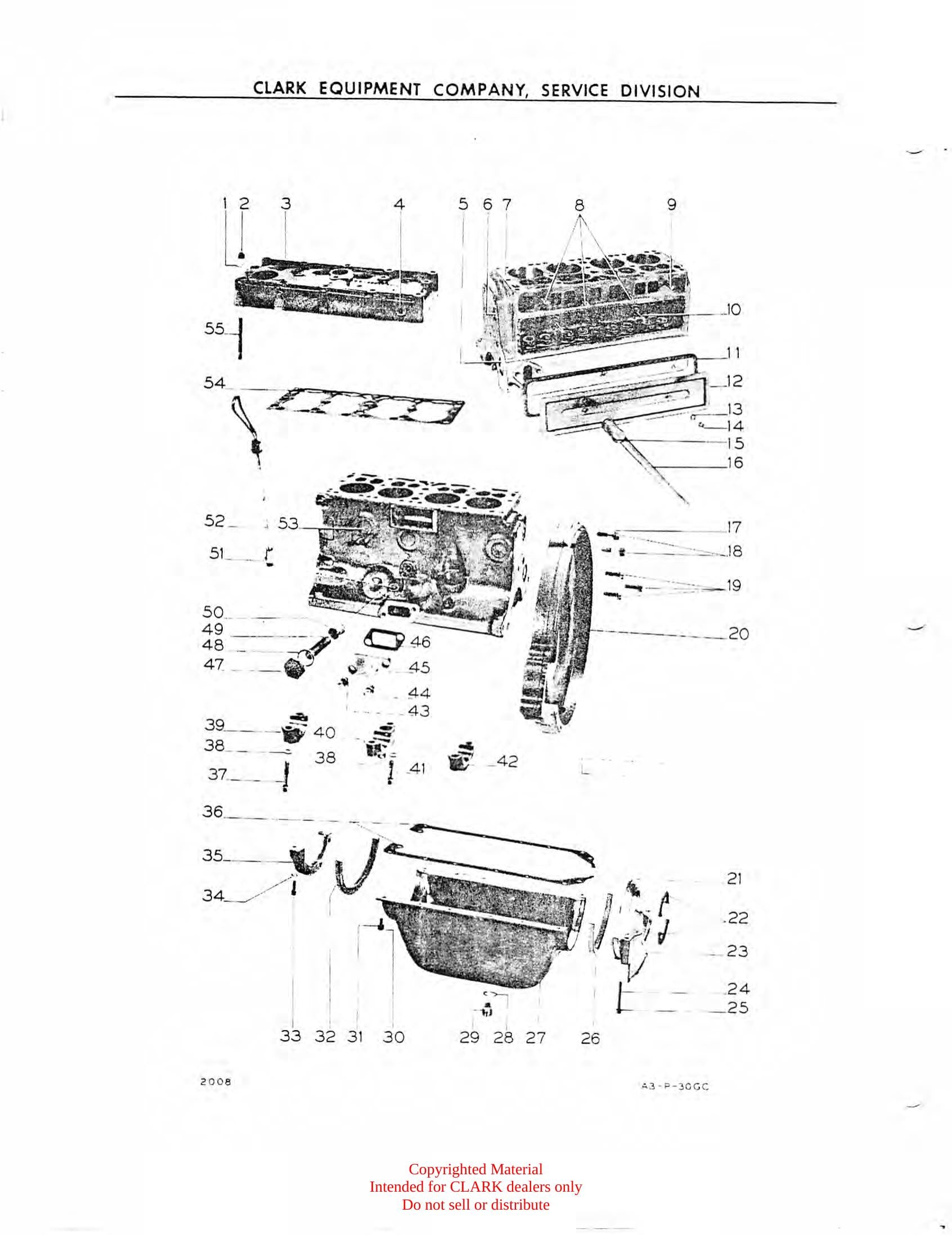 Manual de Manutenção e Peças Empilhadeira Elétrica Clark Clarklift Model 20 B (Book X4B) - página interna
