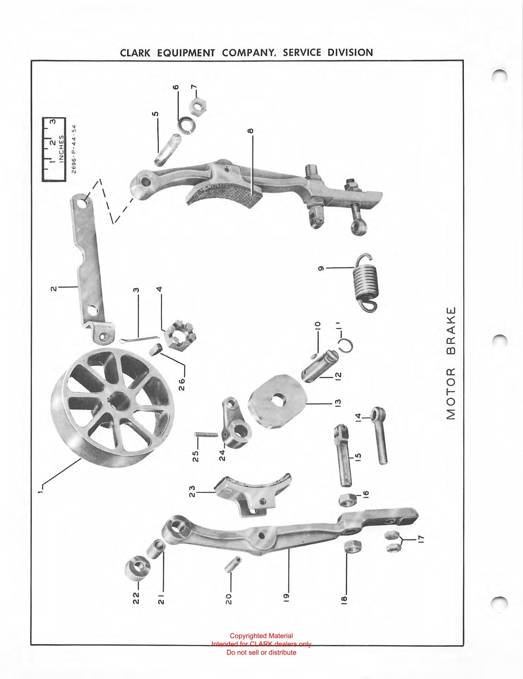 Manual de Manutenção e Peças Empilhadeira Elétrica Clark Powrworker X107A 525 (Book X107A) - página interna