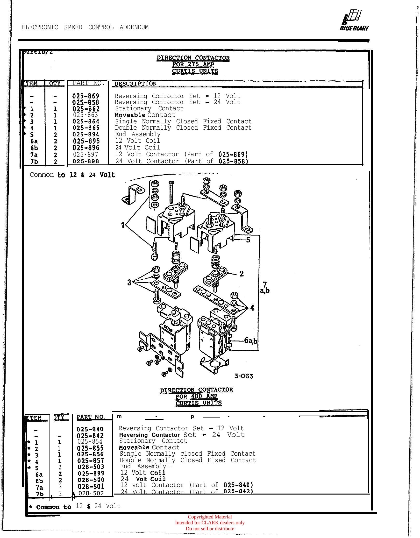 Manual de Manutenção e Peças Empilhadeira Elétrica Stacker Clark CSP 15 - página interna