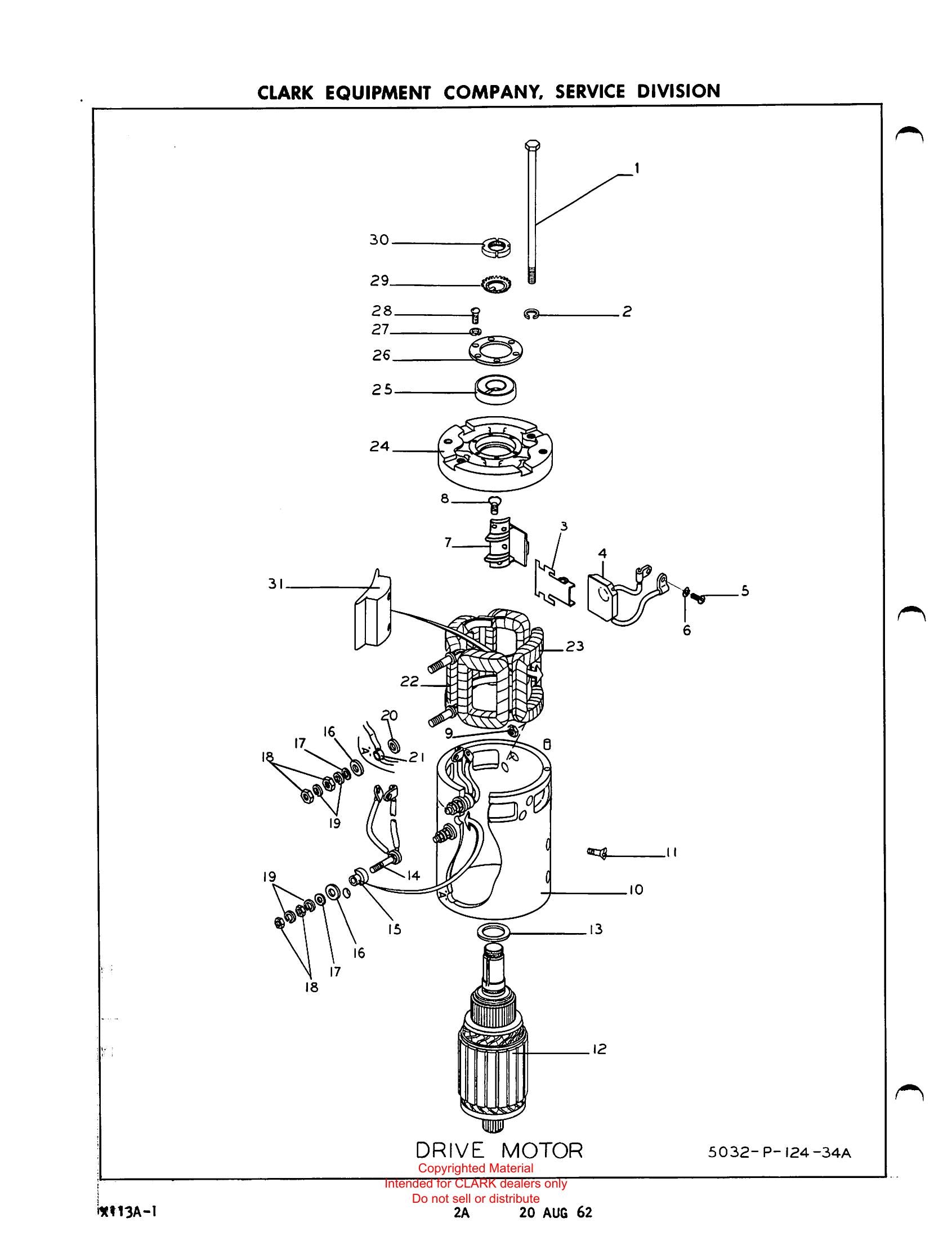 Manual de Manutenção e Peças Empilhadeira Retrátil Clark Narrow Aisle Reach Truck (Book No. X113A) - página interna