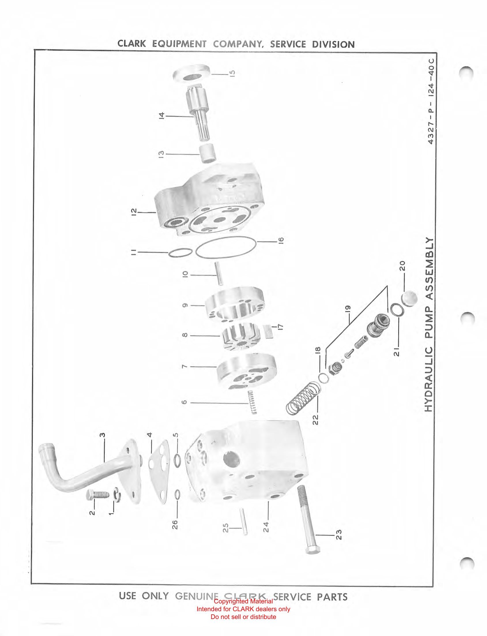 Manual de Manutenção e Peças Empilhadeira Retrátil Clark Narrow Aisle Reach Truck (Book No. X113A) - página interna