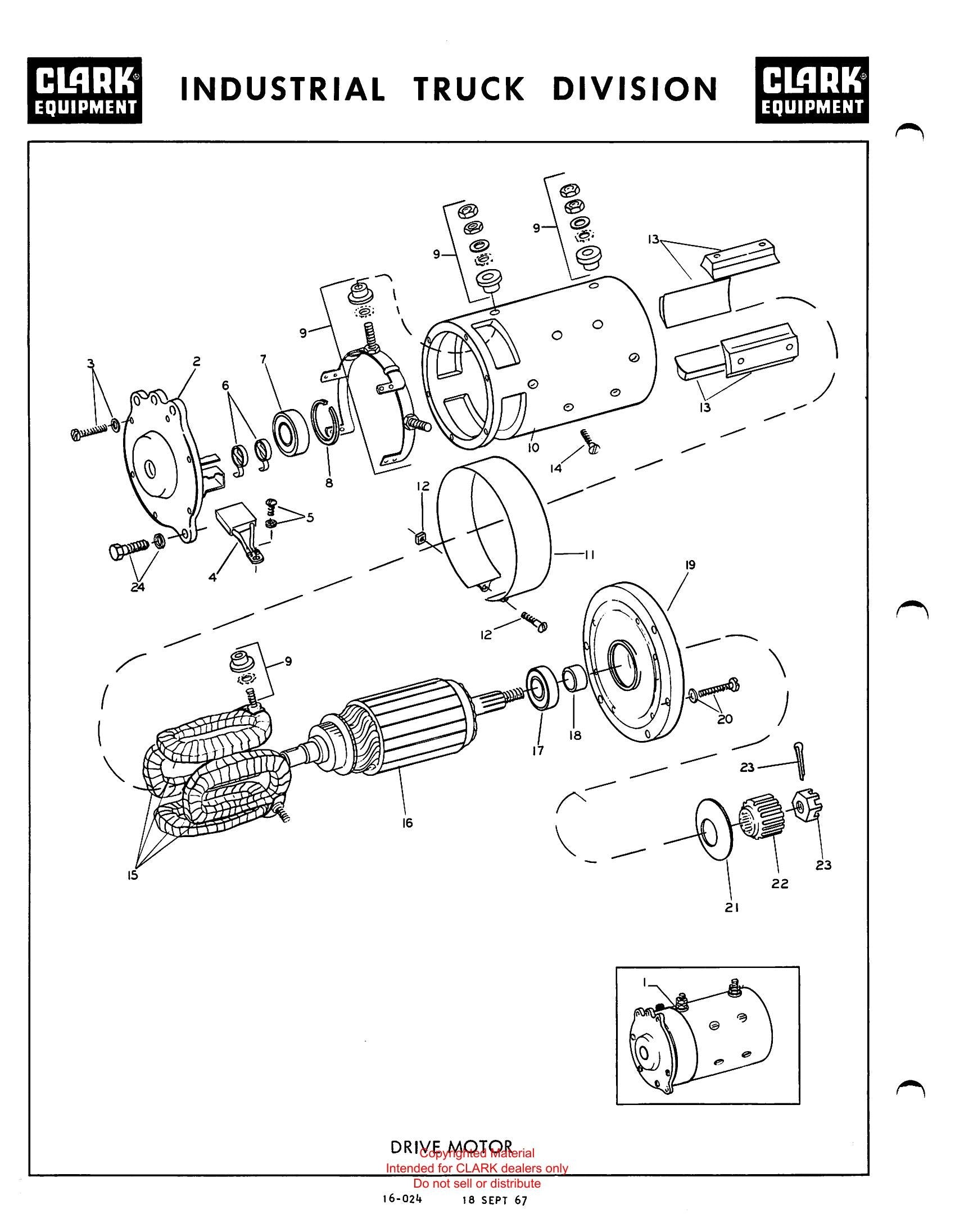 Manual de Manutenção e Peças Order Picker Clark ST-25 (Powrworker) - página interna