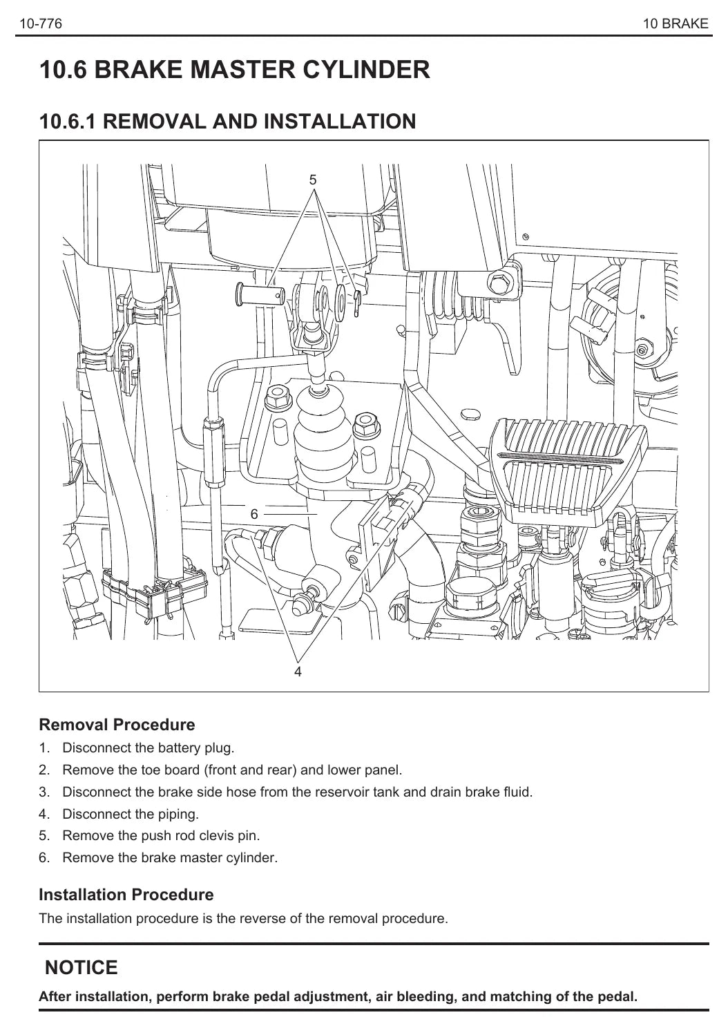 Página interna do Manual de Manutenção Raymond 4460 — diagrama 1