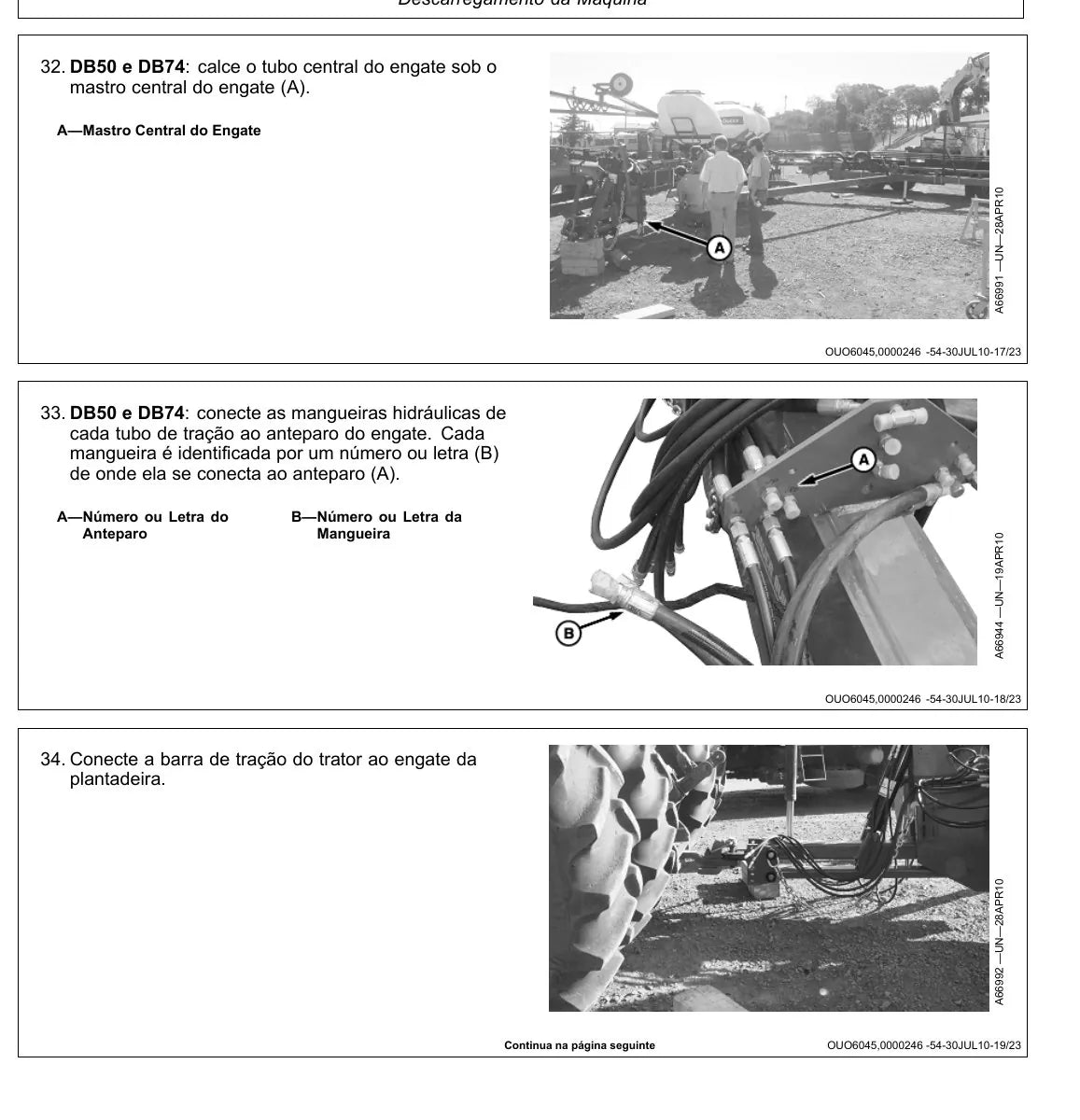 Manual de Montagem John Deere DB50 DB74 DB90 — página interna 4