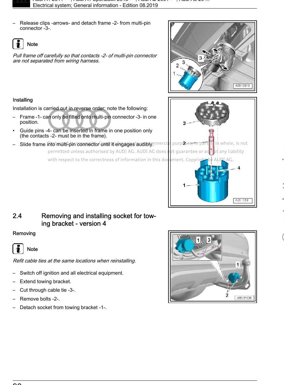 Manual de Oficina Audi A6 / A7 Sportback (2011-2018) — Manual oficial Audi AG: A6 e A7 Sportback do jeito - diagrama 2