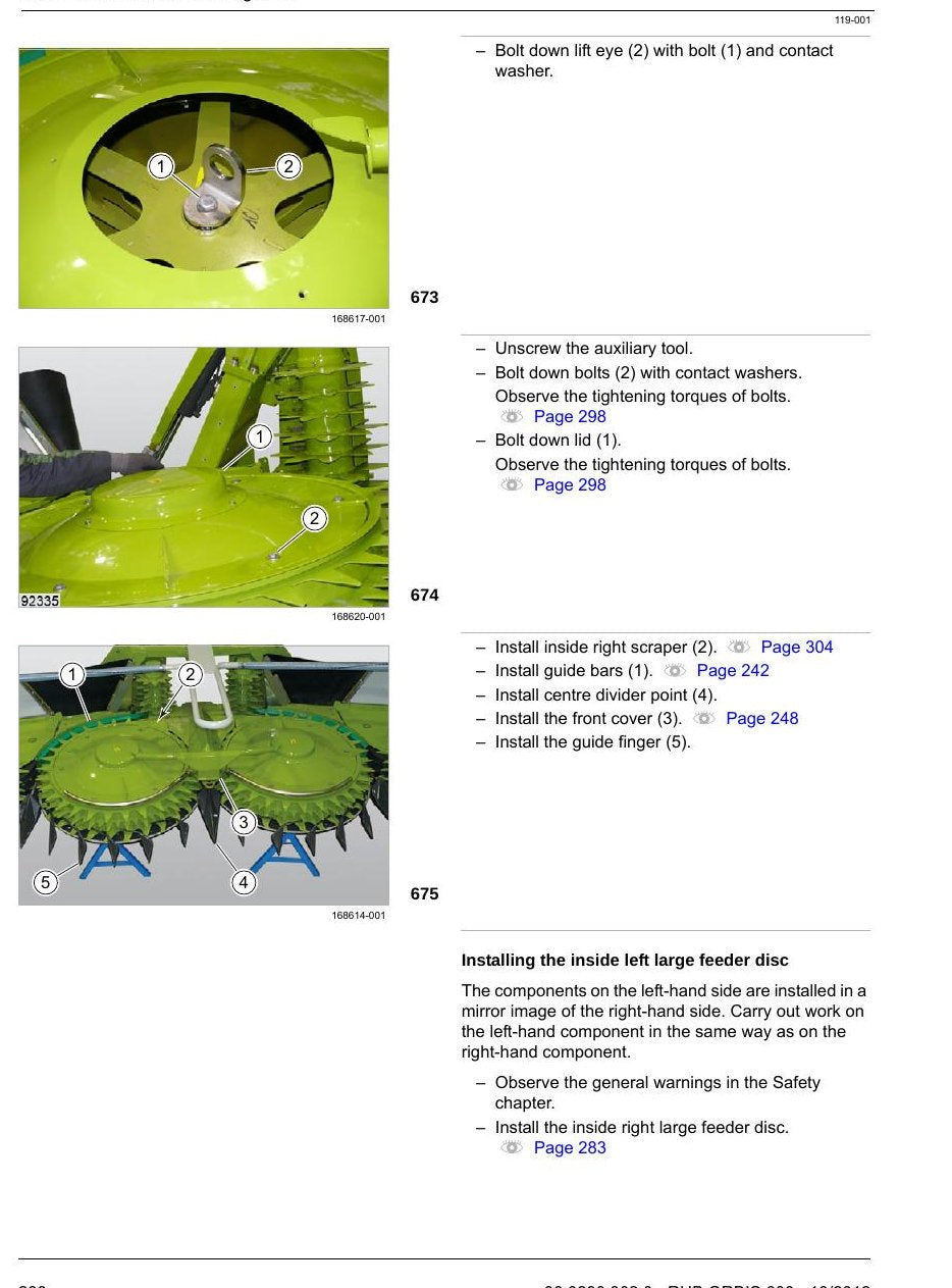 Manual de Oficina CLAAS ORBIS 600 (plataforma de milho) — Reparo completo da plataforma de milho - diagrama 2