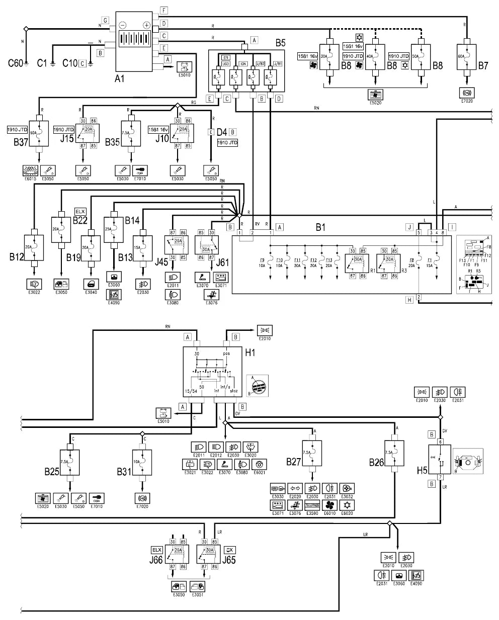 Página 3186 do Manual de Oficina Fiat Multipla — procedimento ilustrado