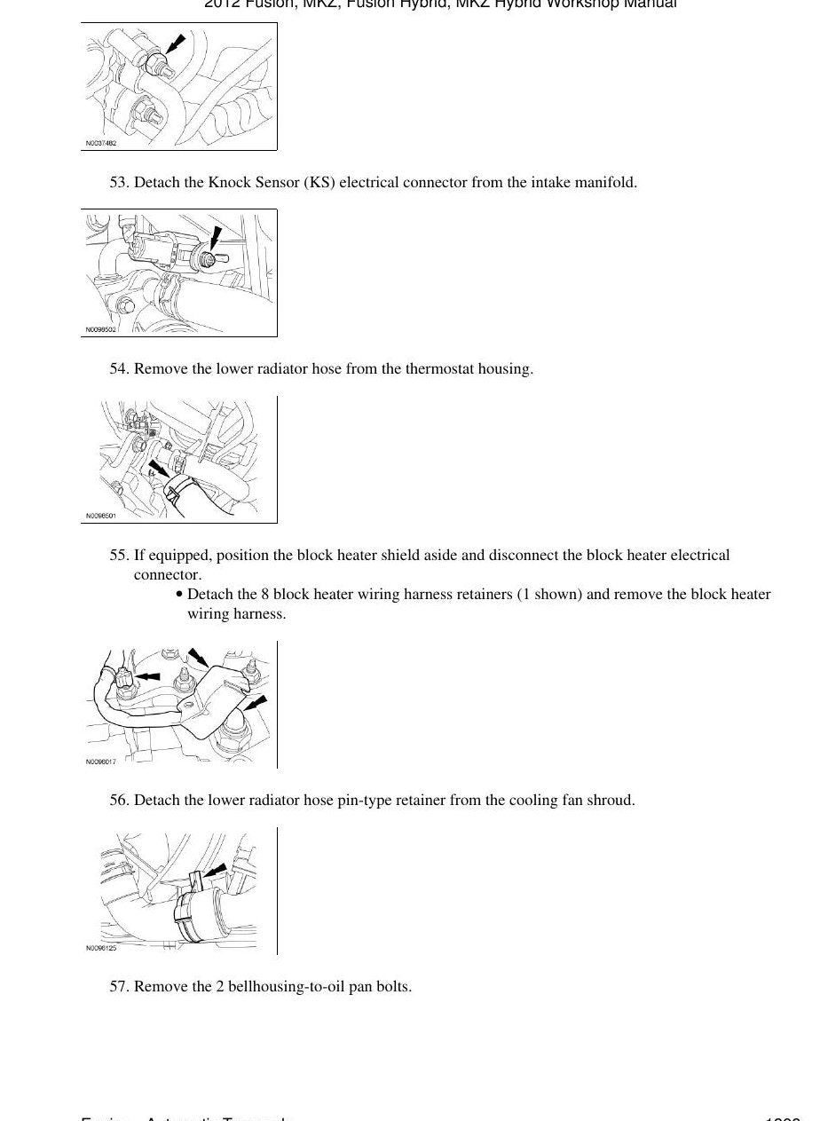 Manual de Oficina Ford Fusion / MKZ / Fusion Hybrid / MKZ Hybrid 2012 (Part 1) — (inclui versoes Hybrid) - diagrama 1