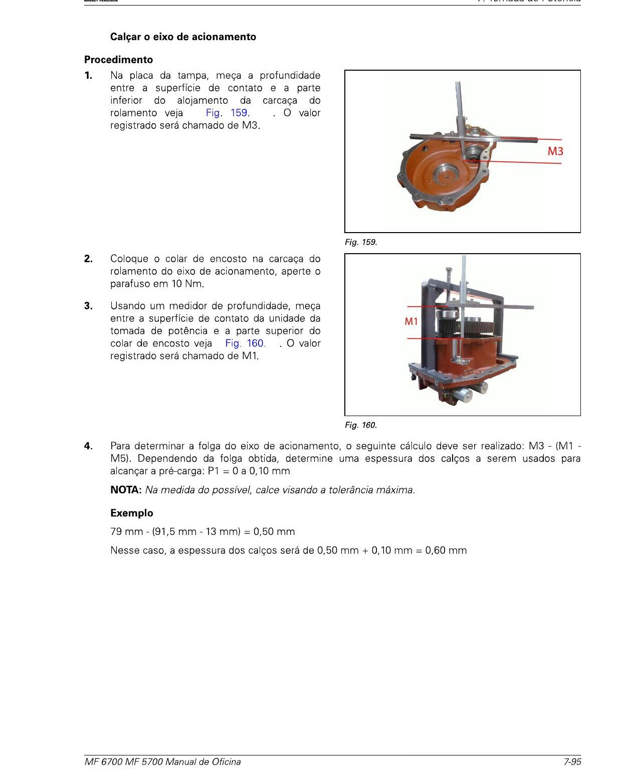Tomada de Potência - Manual de Oficina MF 6700 MF 5700