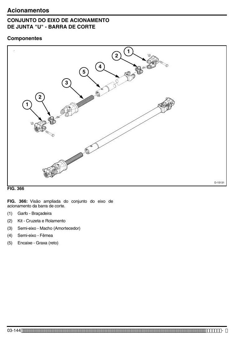 Manual de Oficina Massey Ferguson MF9250 DynaFlex — Plataforma Draper - página 3