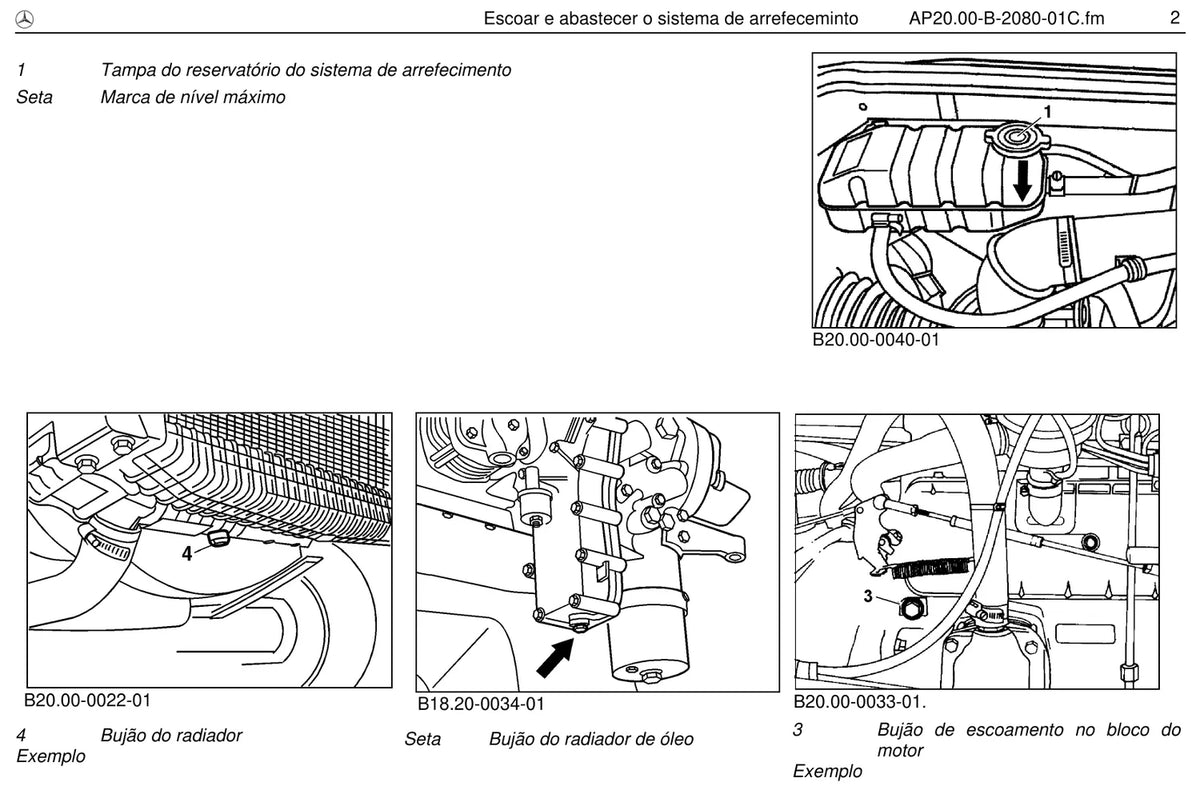 Página do manual de oficina Mercedes-Benz 1114