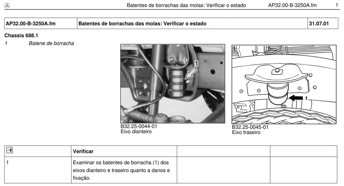 Página do manual de oficina Mercedes-Benz 1114
