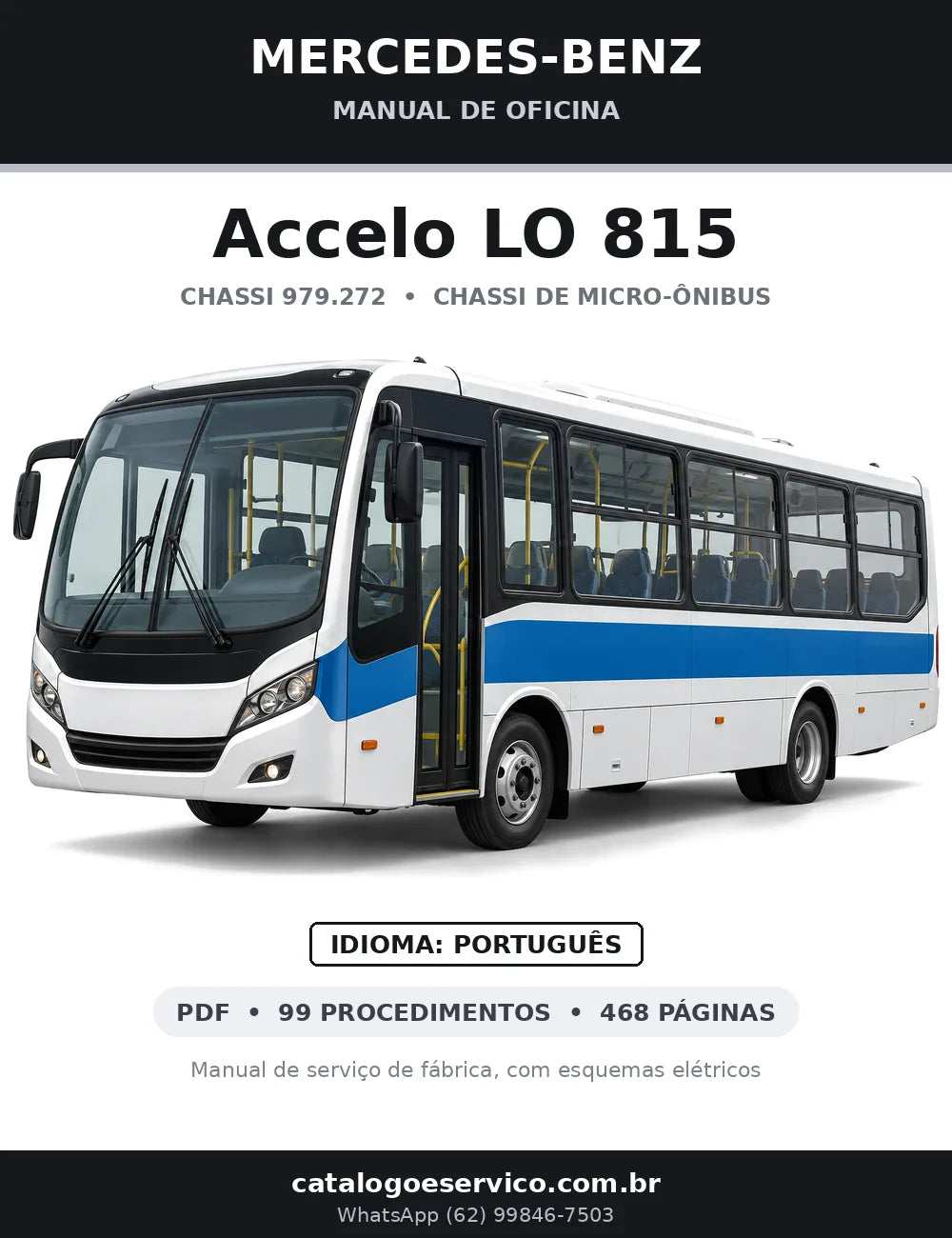 Capa do manual de oficina Mercedes-Benz Accelo LO 815