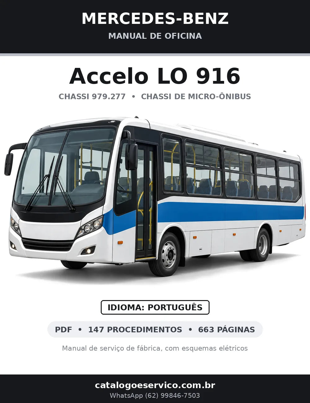 Capa do manual de oficina Mercedes-Benz Accelo LO 916
