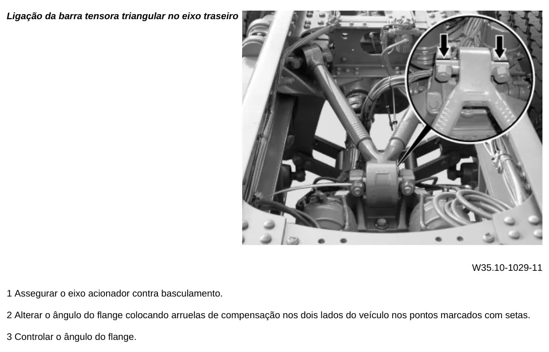 Página do manual de oficina Mercedes-Benz Actros 2646